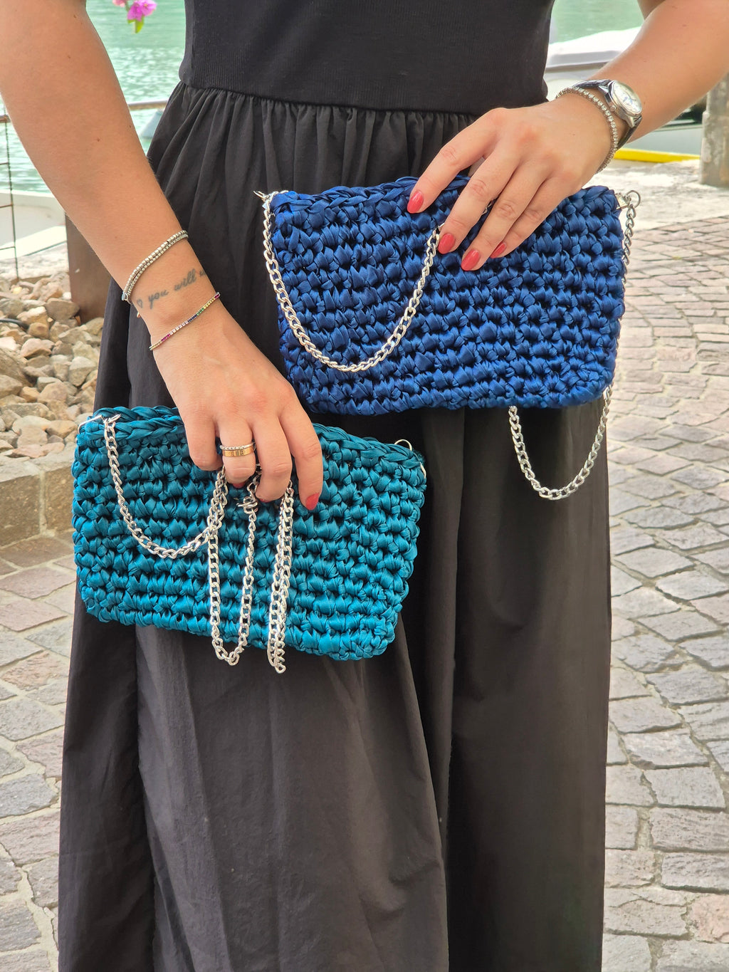 Borsa ELISA - blu reale