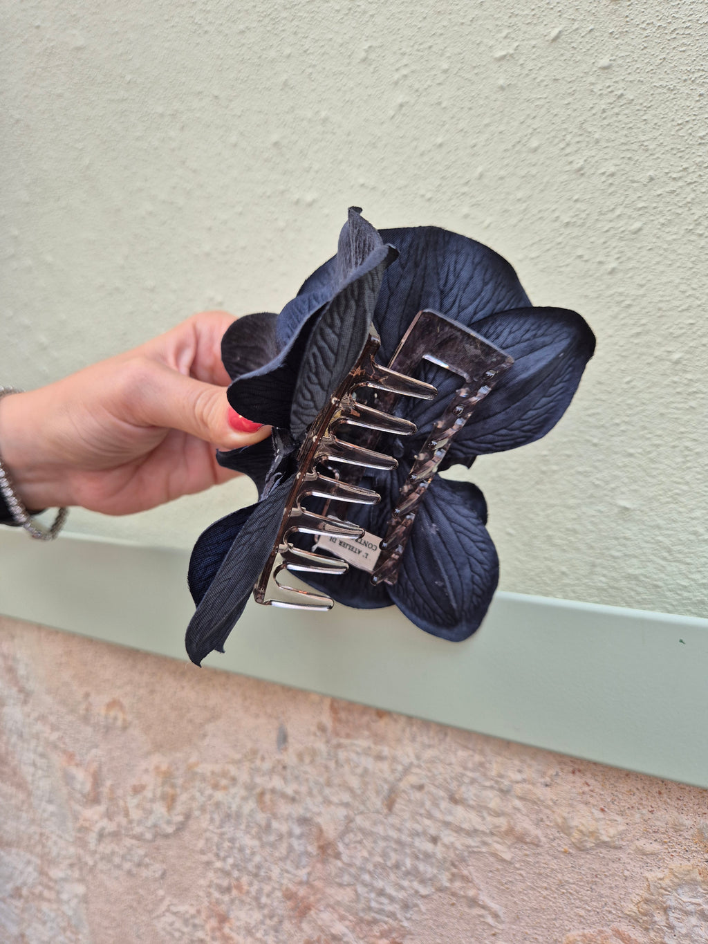 Hair clip - NERO FUMO