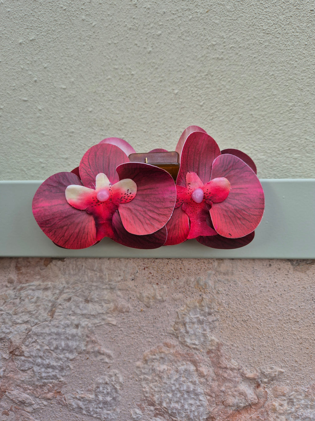 Hair clip - ROSSO SANGRIA