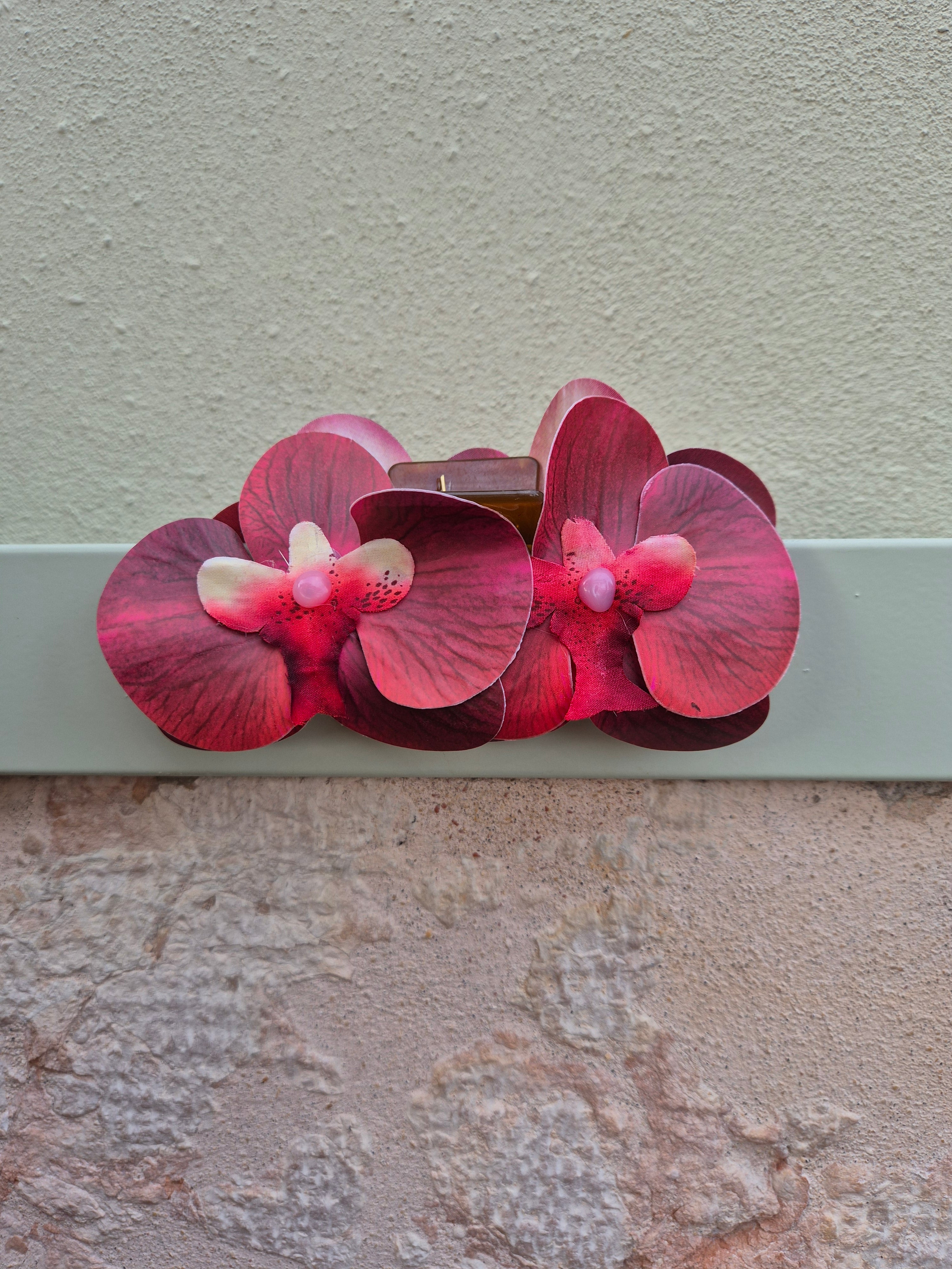 Hair clip - ROSSO SANGRIA