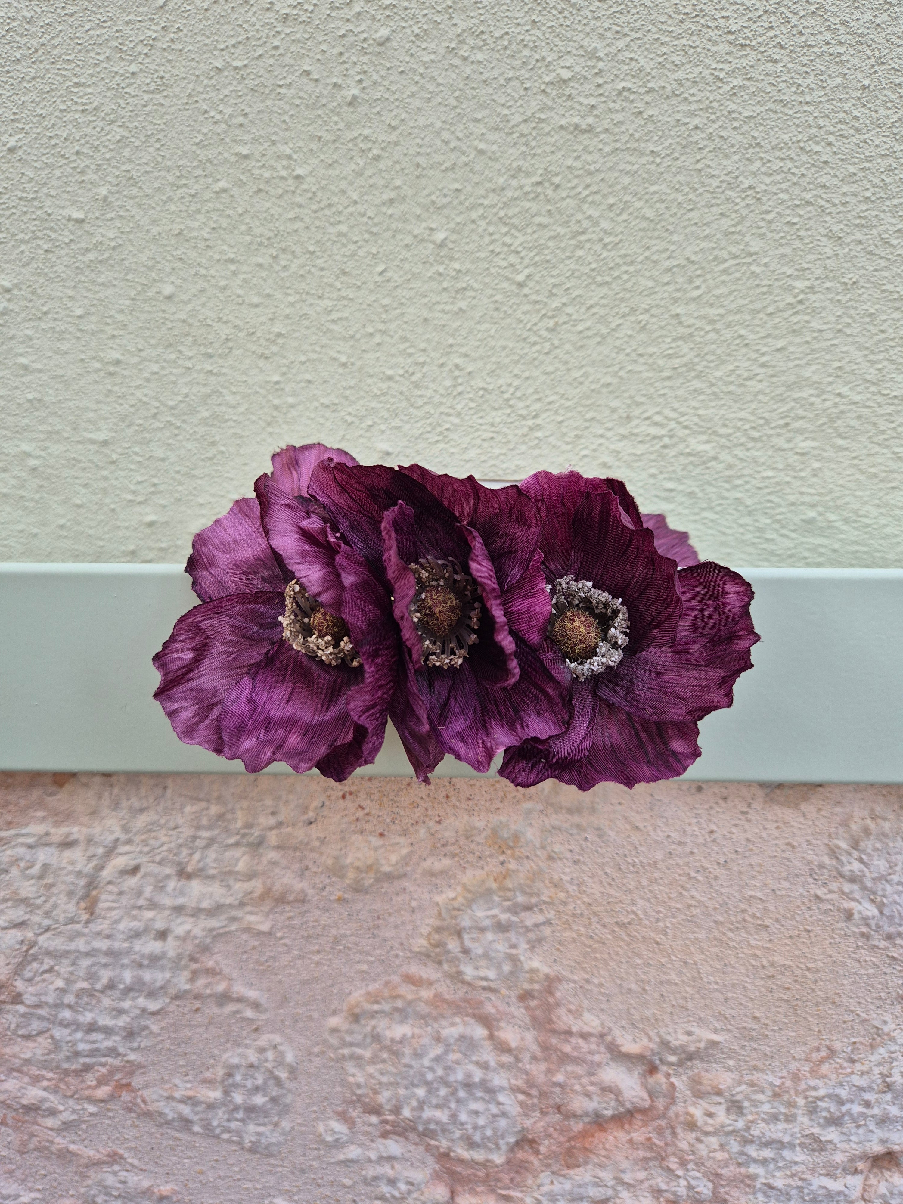 Hair clip - BORGOGNA