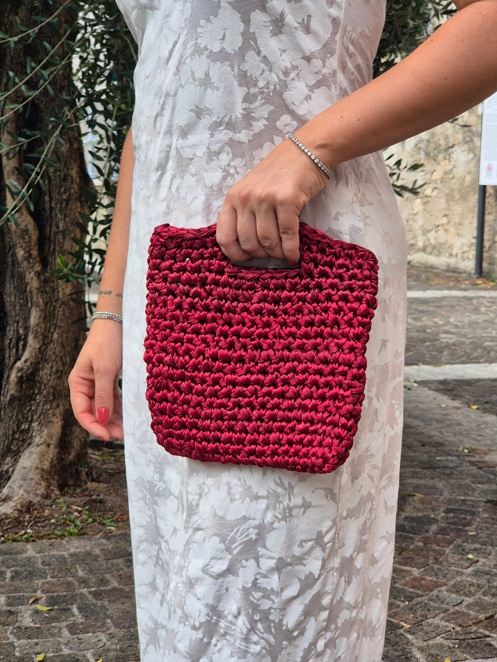 Borsa ANNA - rosso melograno