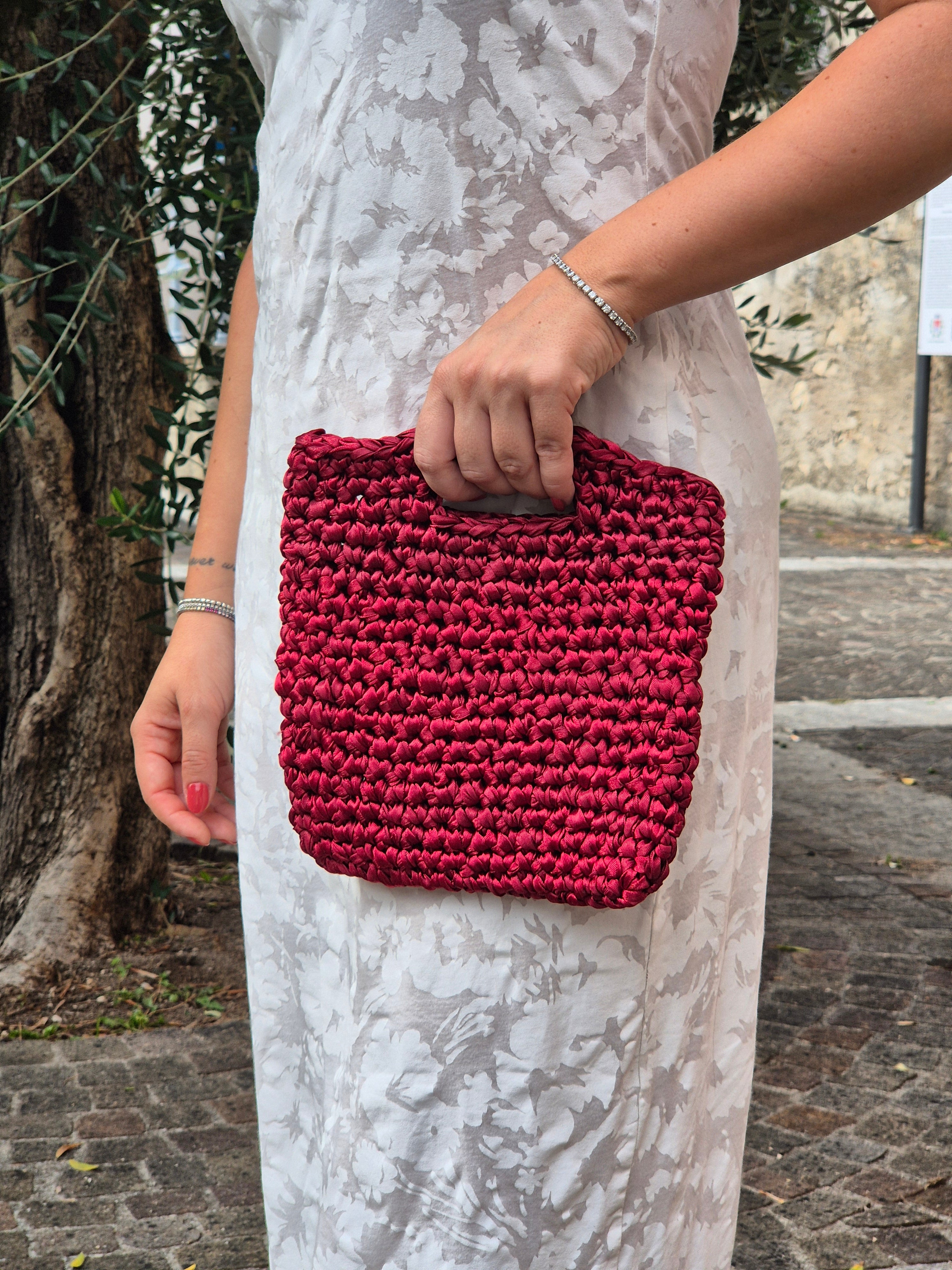 Borsa ANNA - rosso melograno