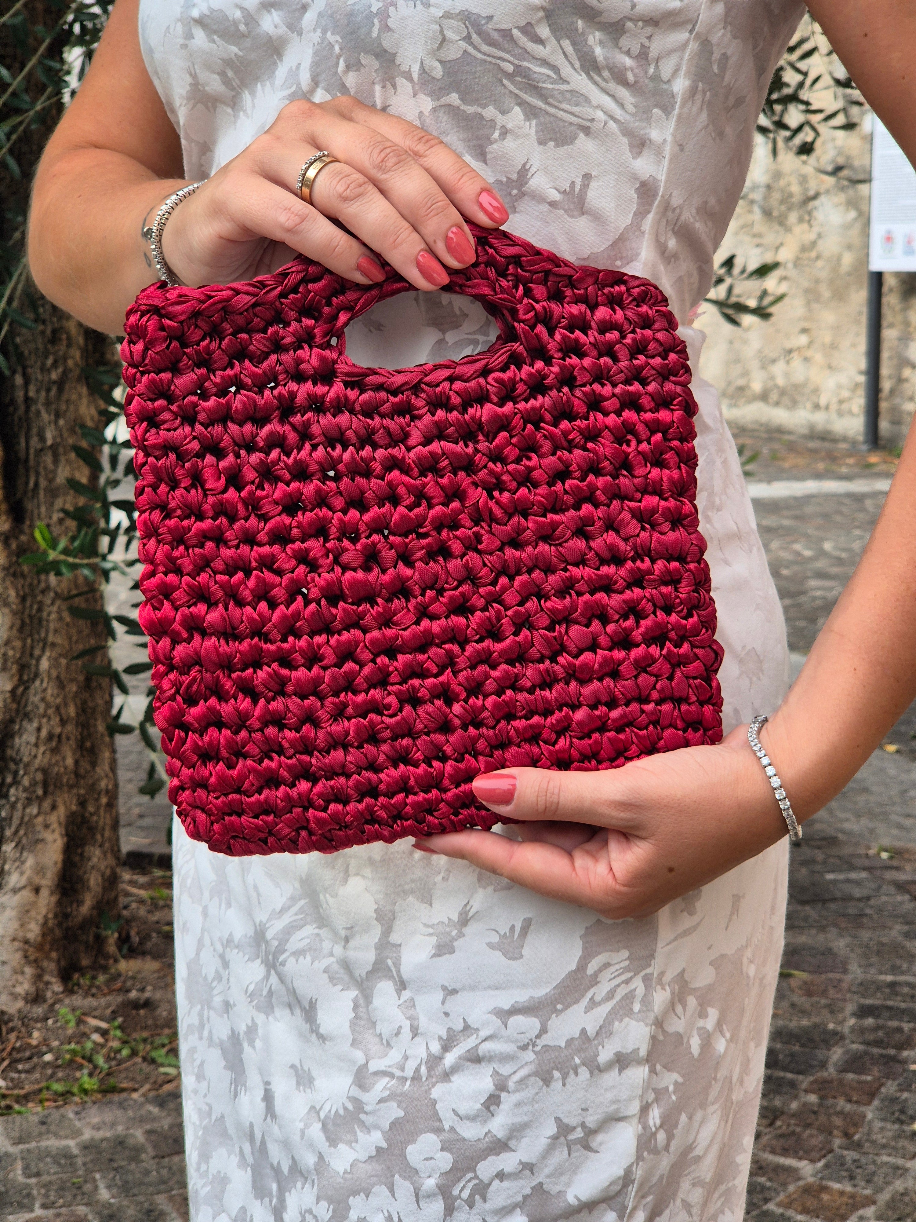 Borsa ANNA - rosso melograno