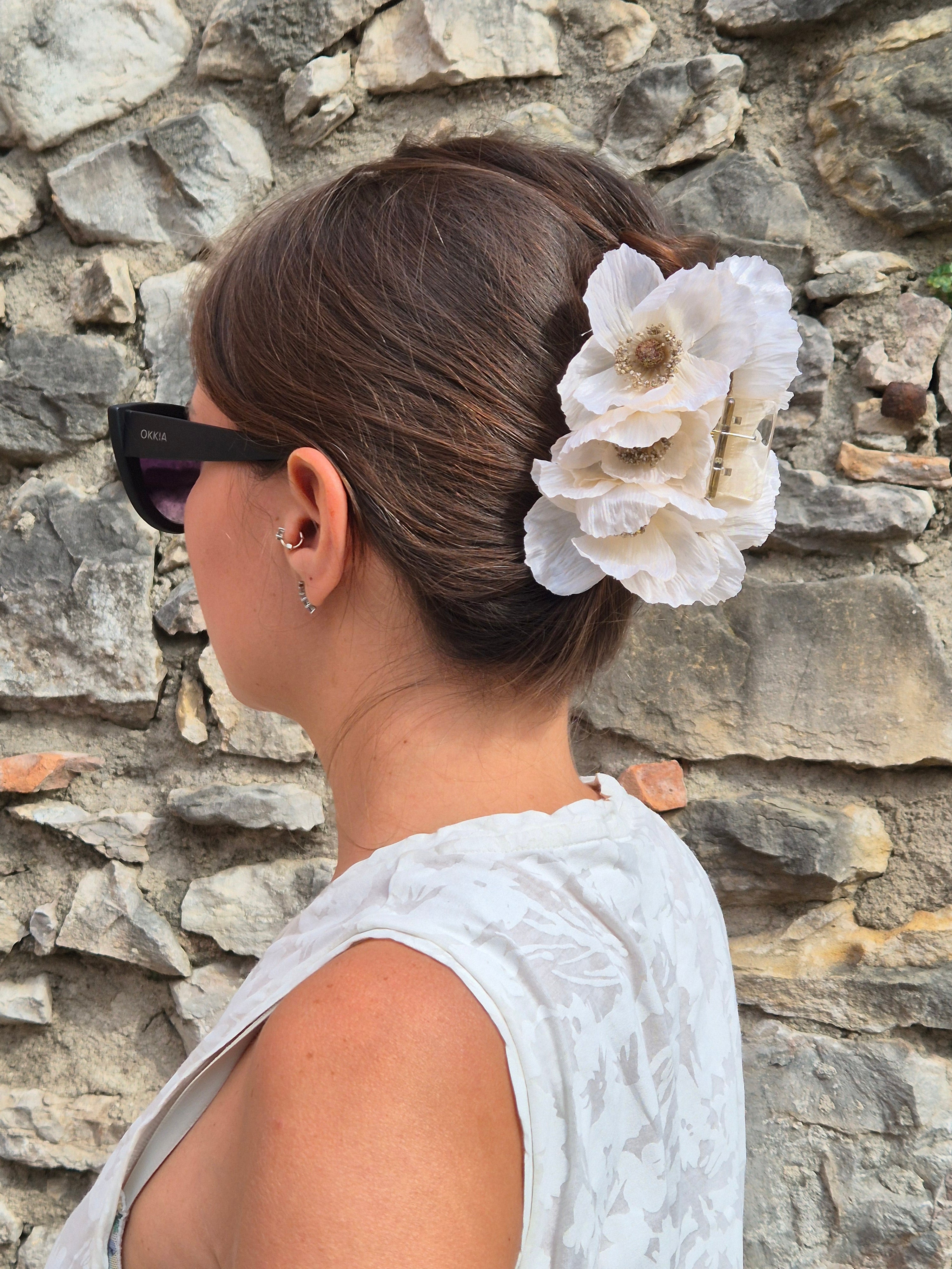 Hair clip - BIANCO AVORIO