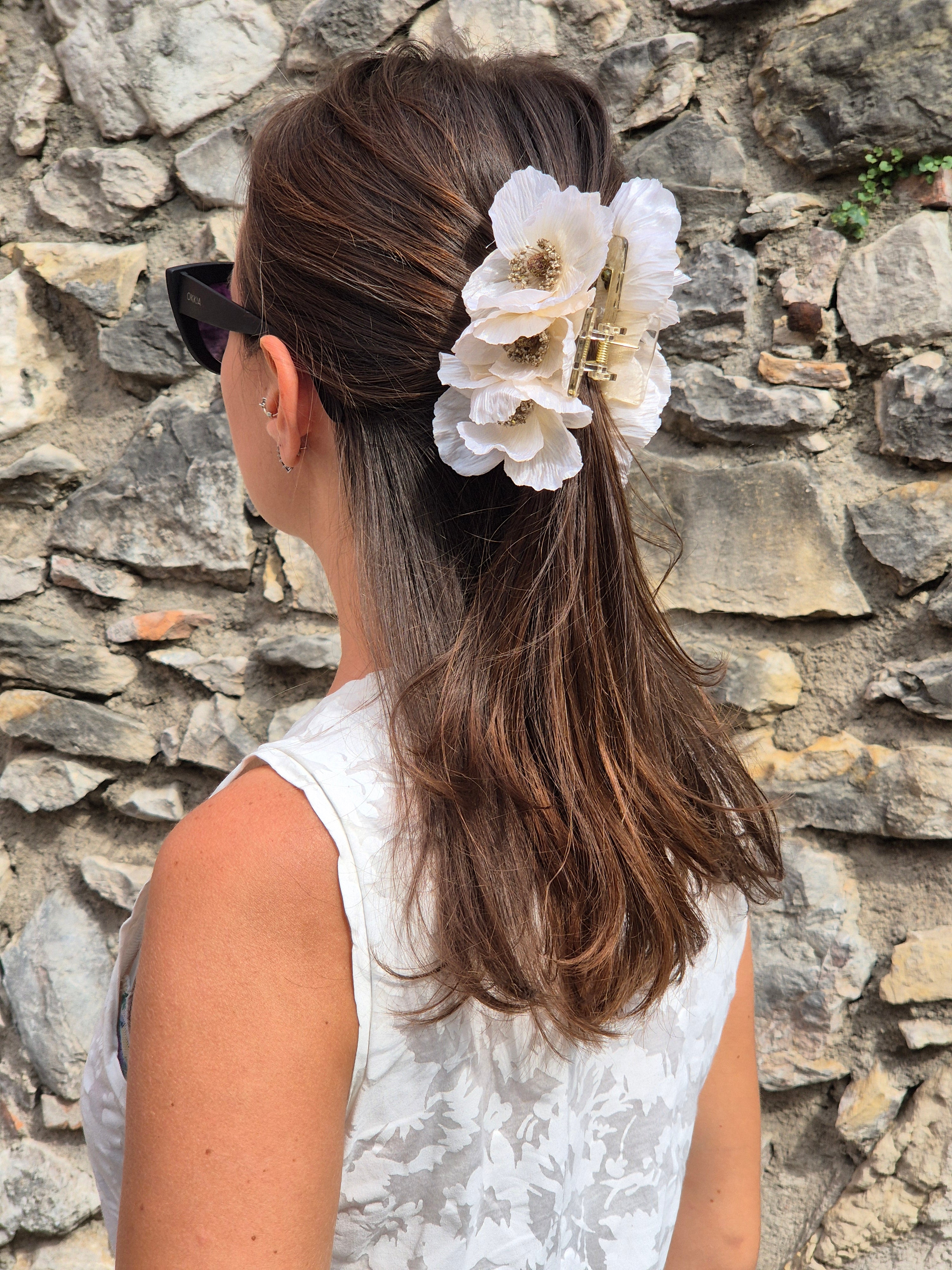 Hair clip - BIANCO AVORIO