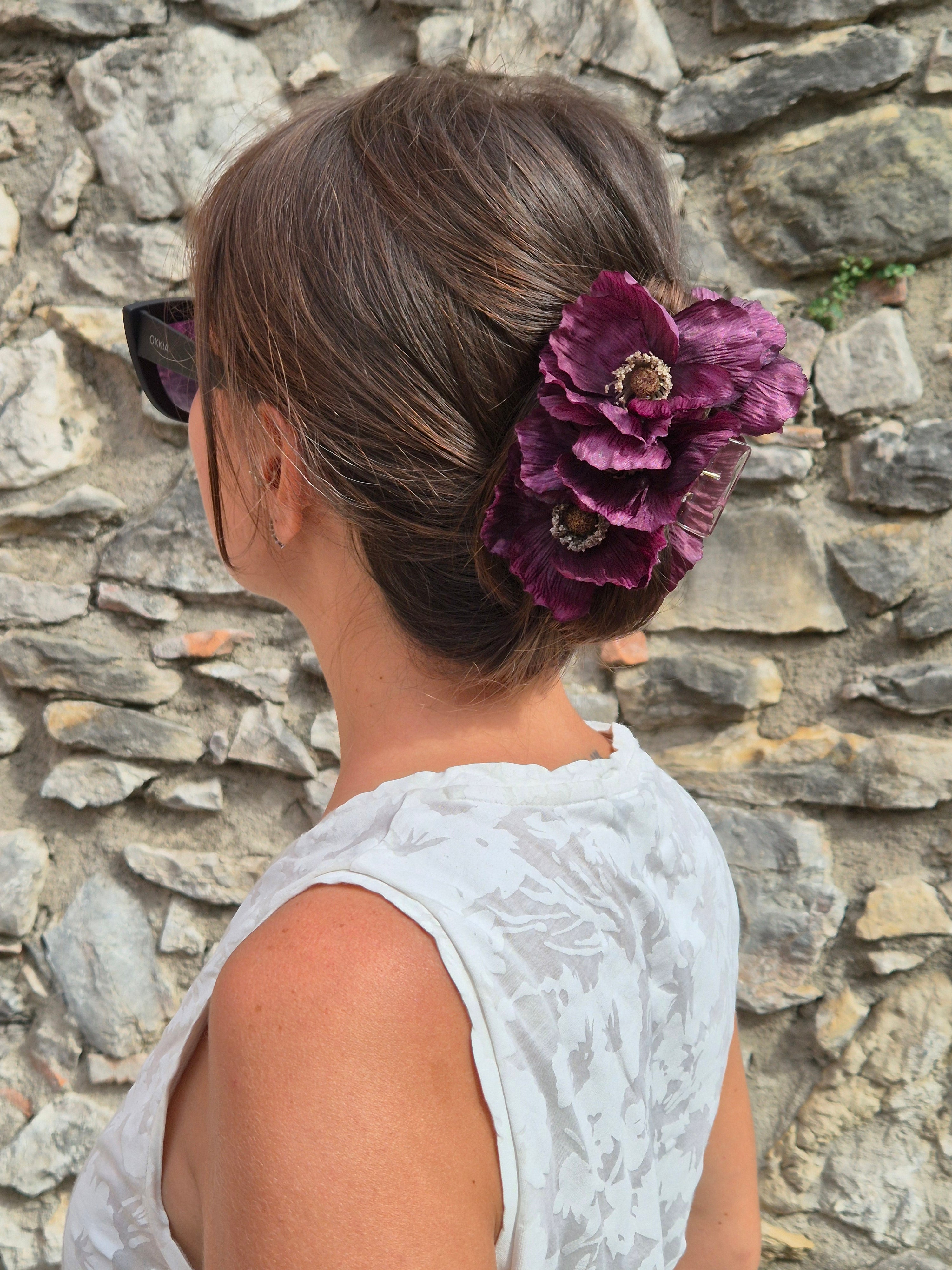 Hair clip - BORGOGNA
