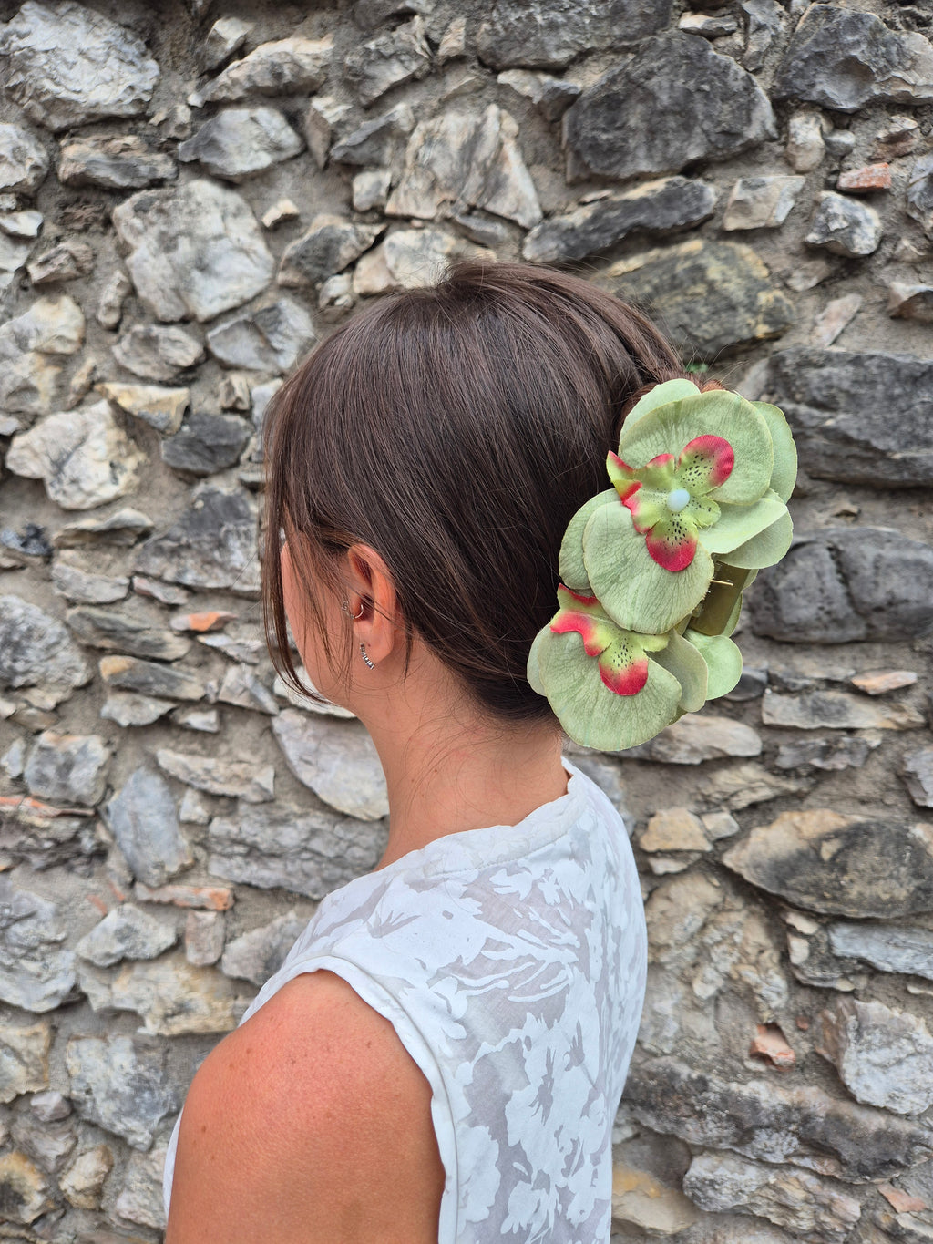 Hair clip - VERDE AUTUNNO