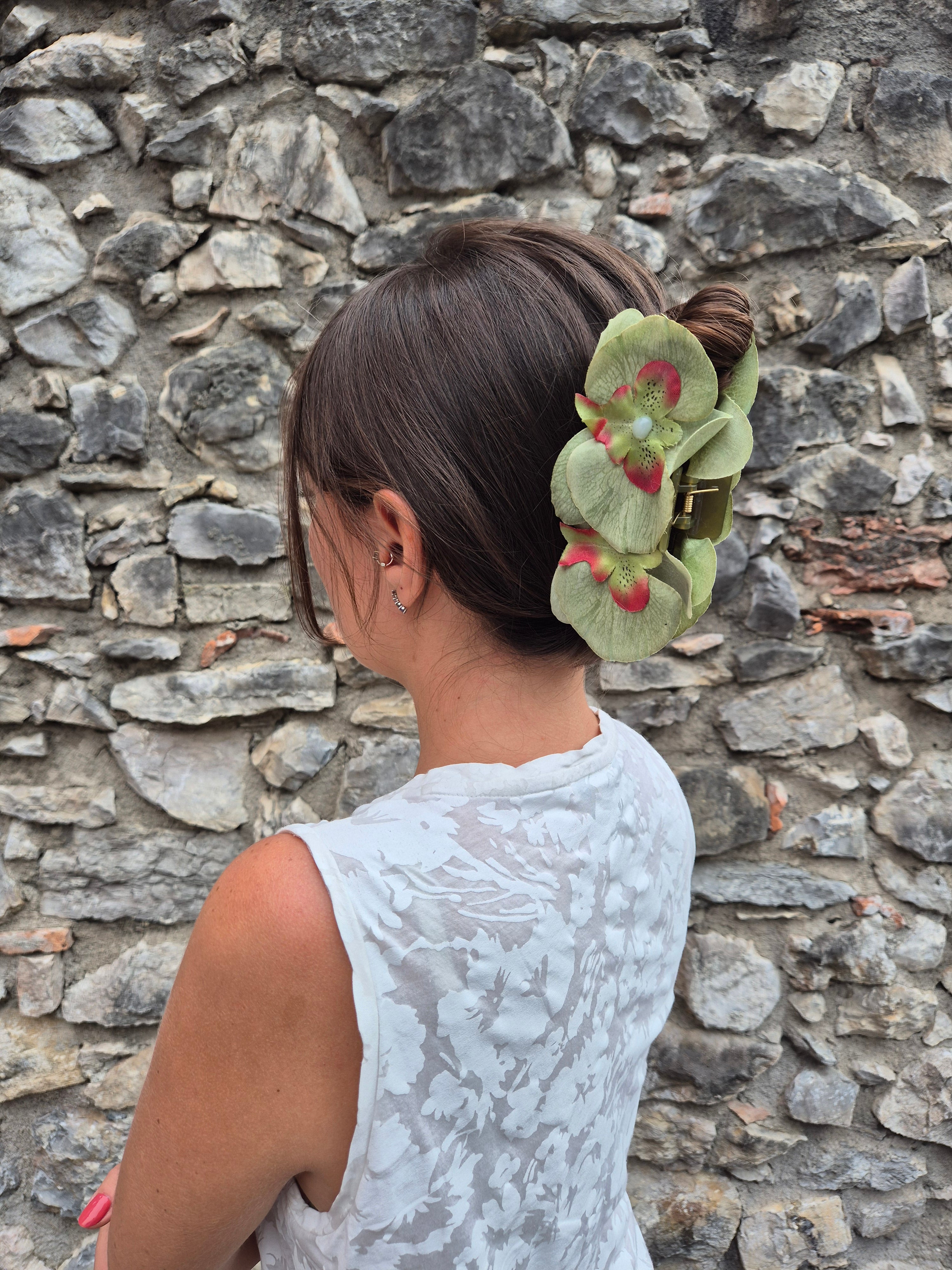 Hair clip - VERDE AUTUNNO