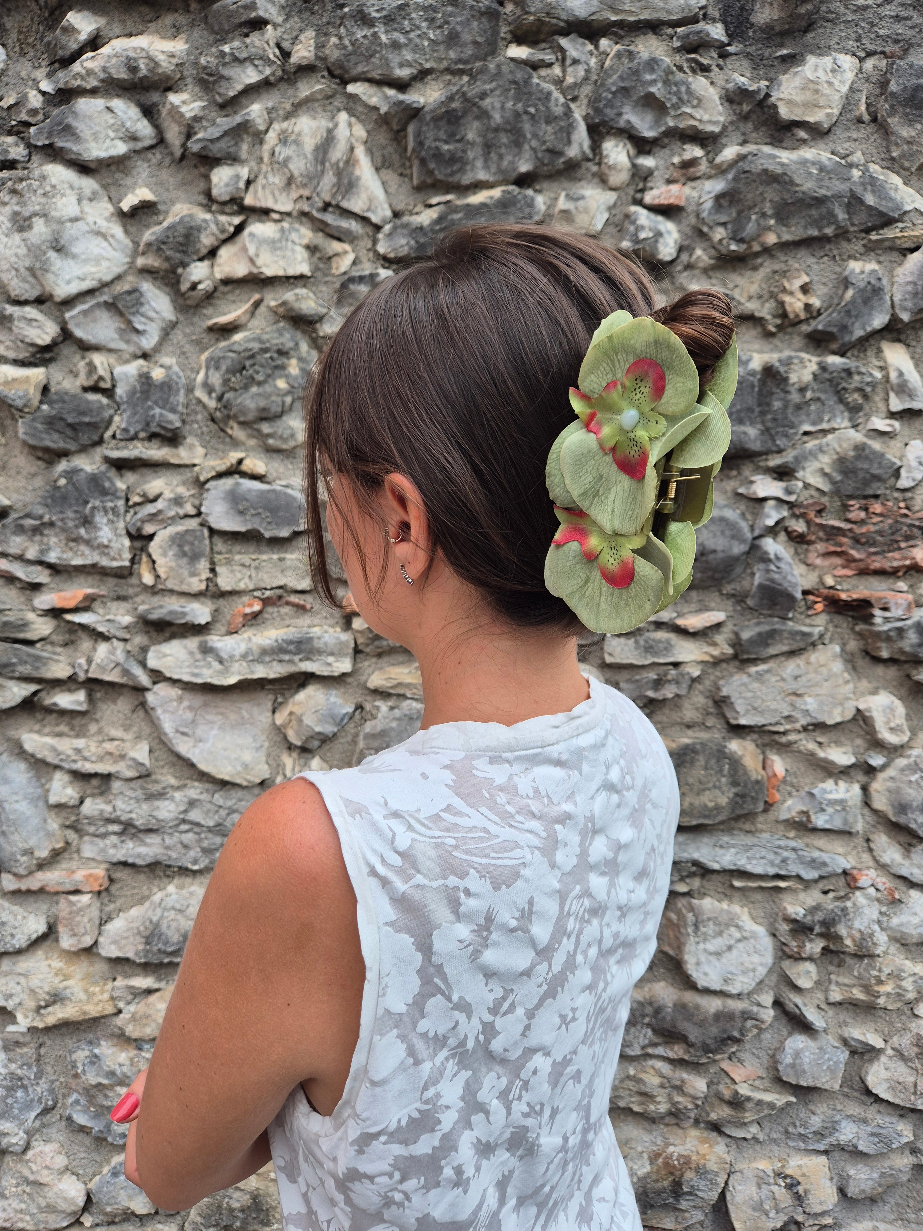 Hair clip - VERDE AUTUNNO