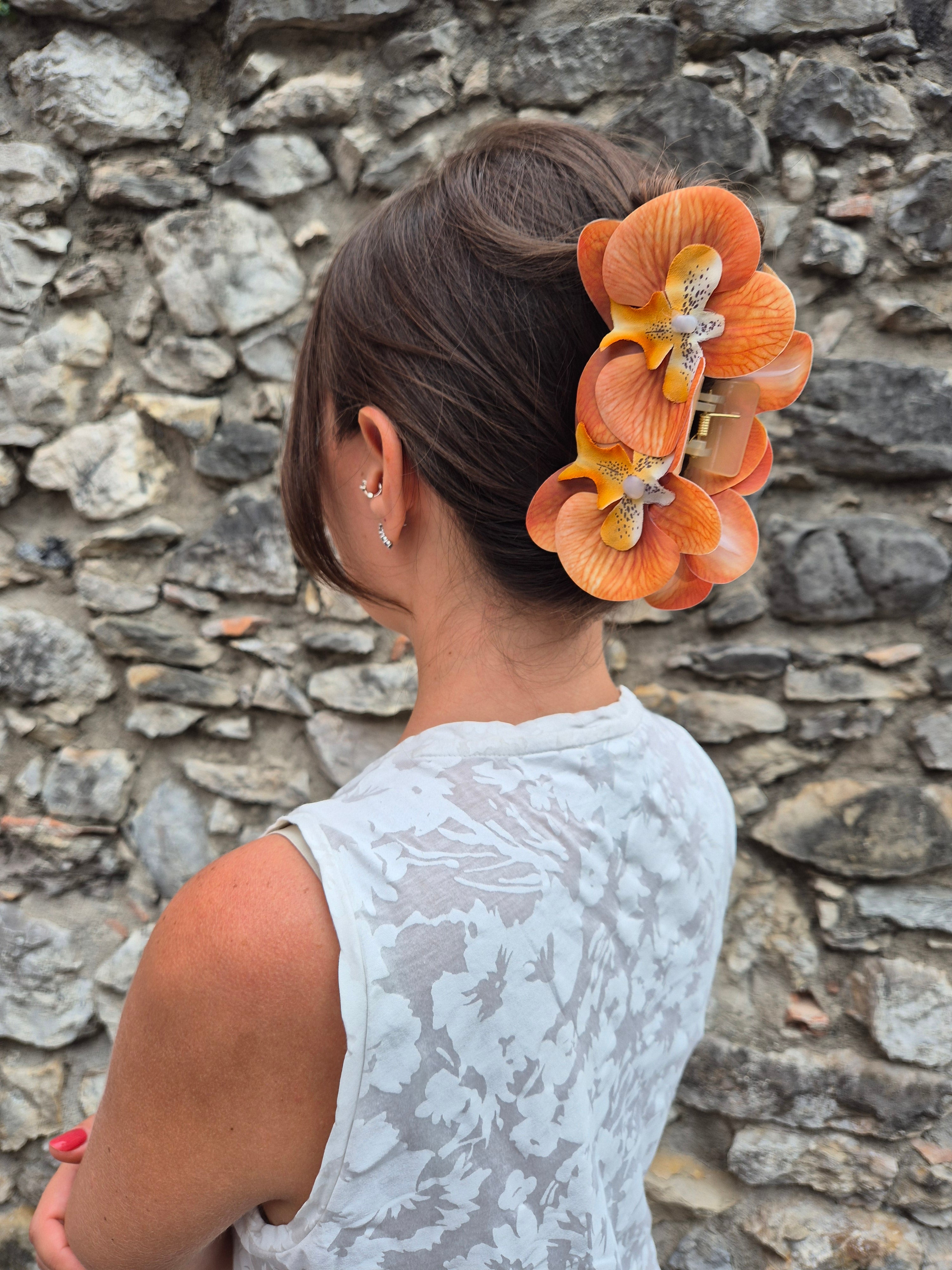 Hair clip - ARANCIO DOLCE