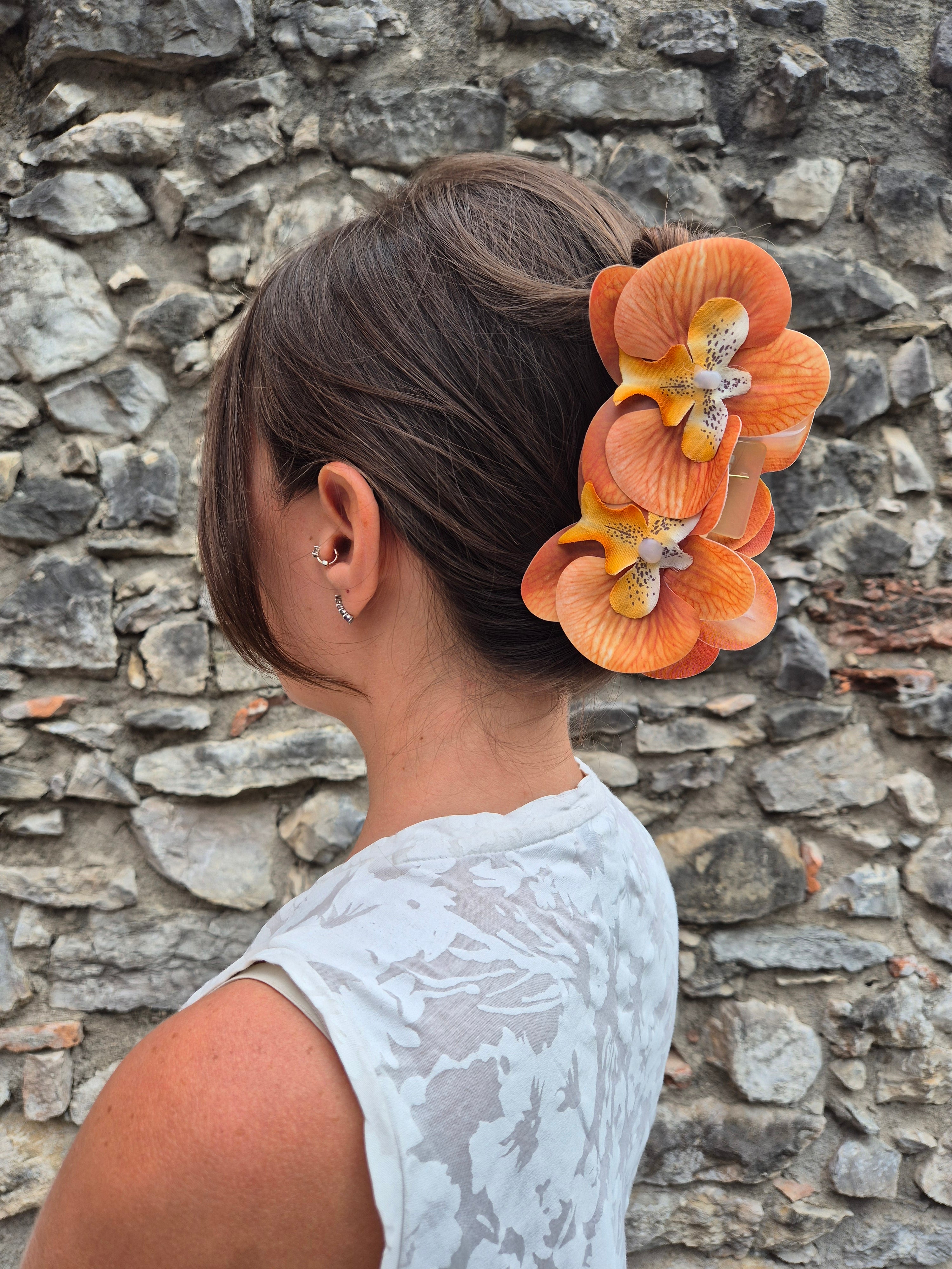 Hair clip - ARANCIO DOLCE