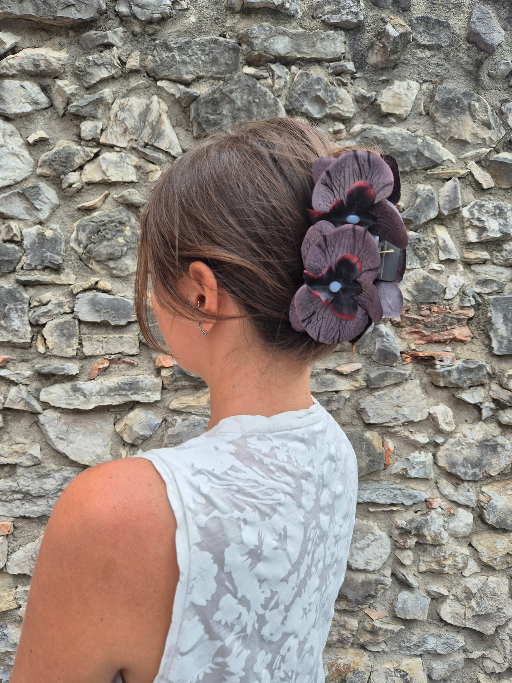 Hair clip - NERO FUMO