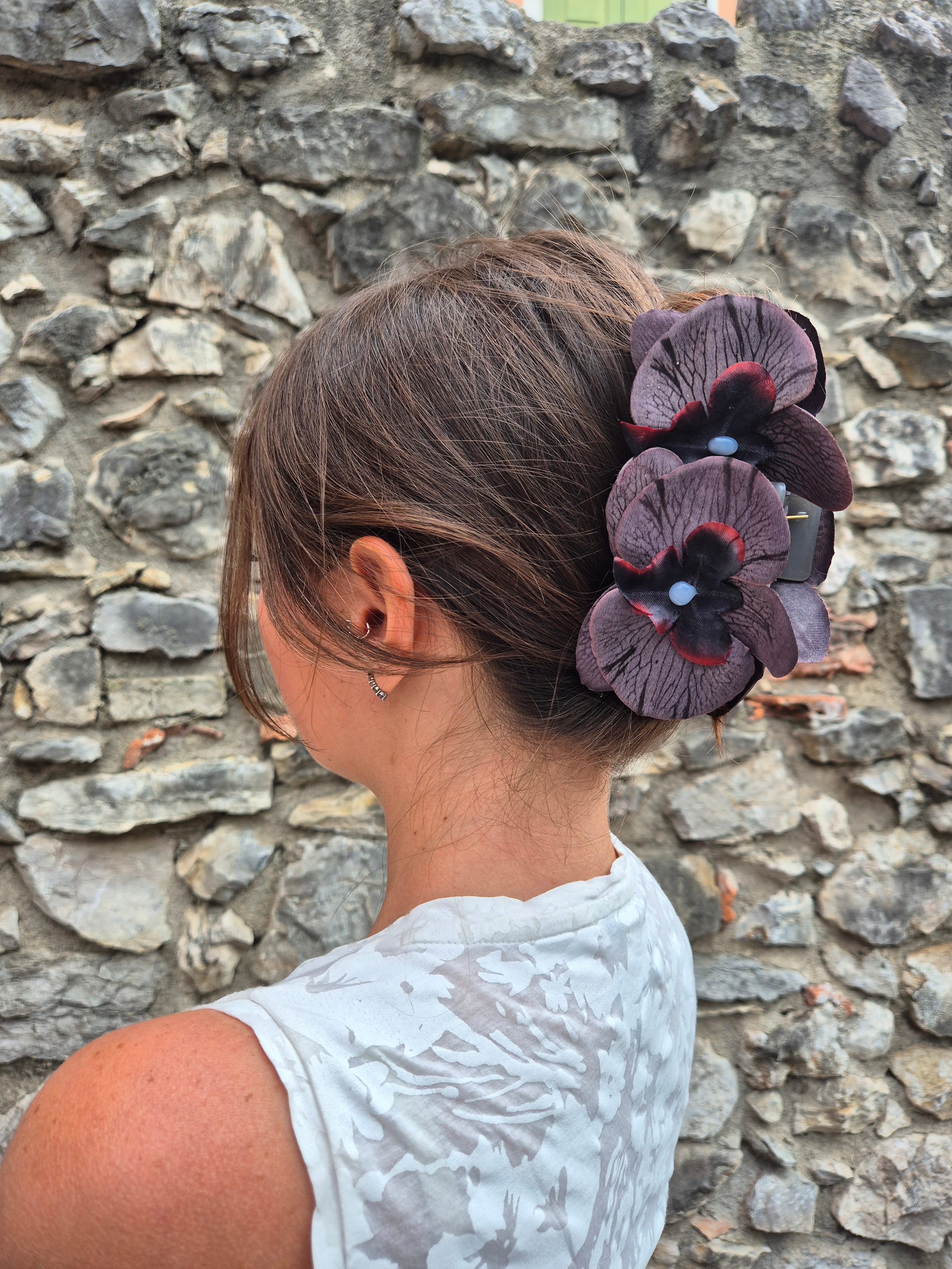 Hair clip - NERO FUMO