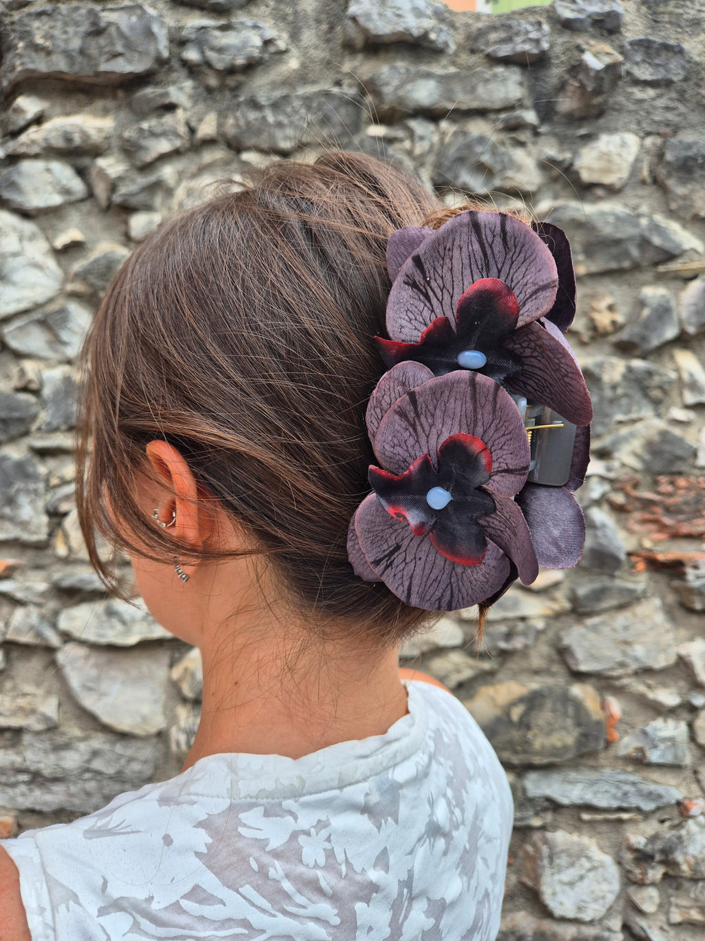 Hair clip - NERO FUMO