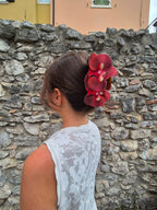 Hair clip - ROSSO SANGRIA