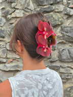 Hair clip - ROSSO SANGRIA