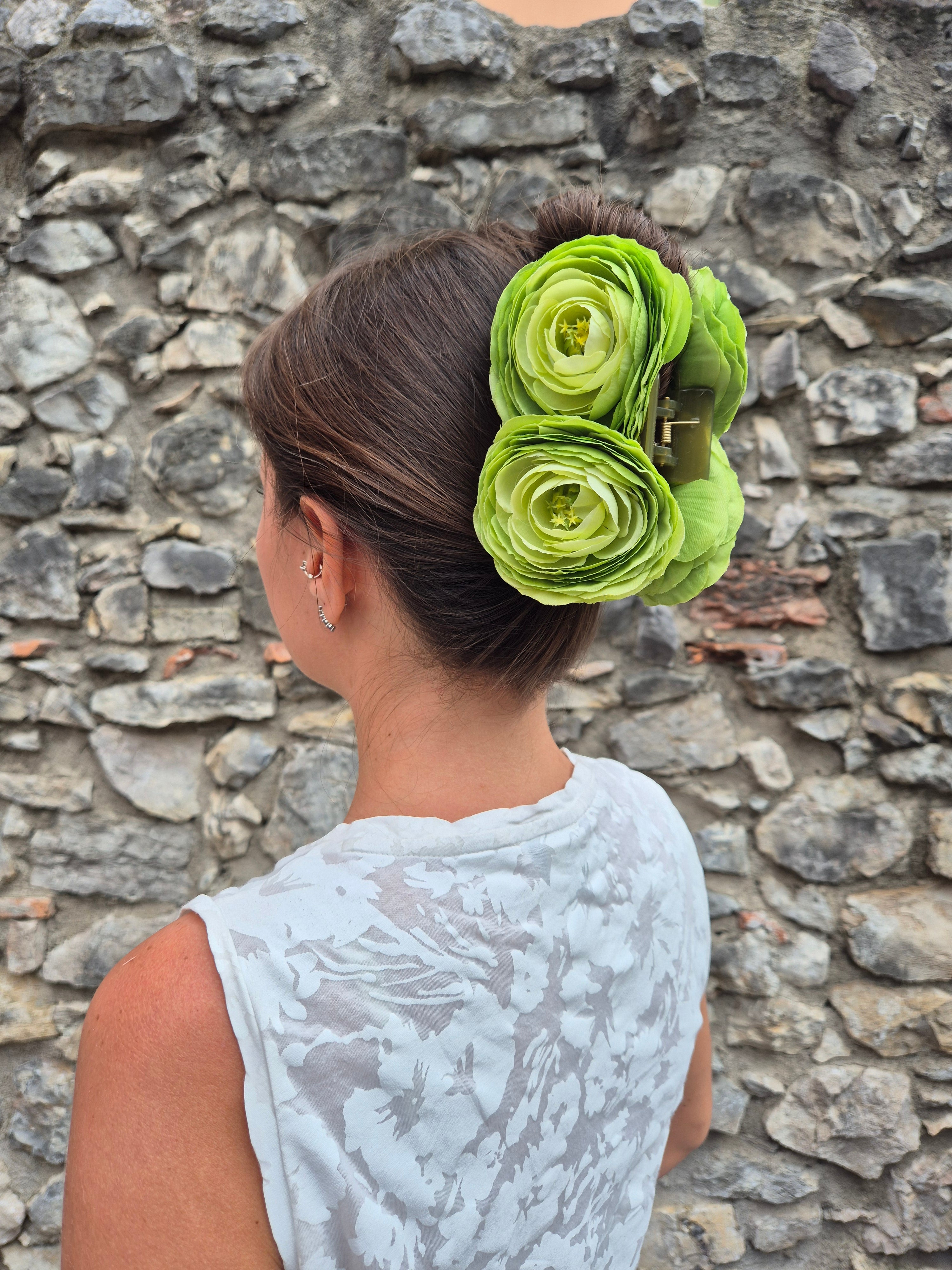 Hair clip - VERDE AUTUNNO