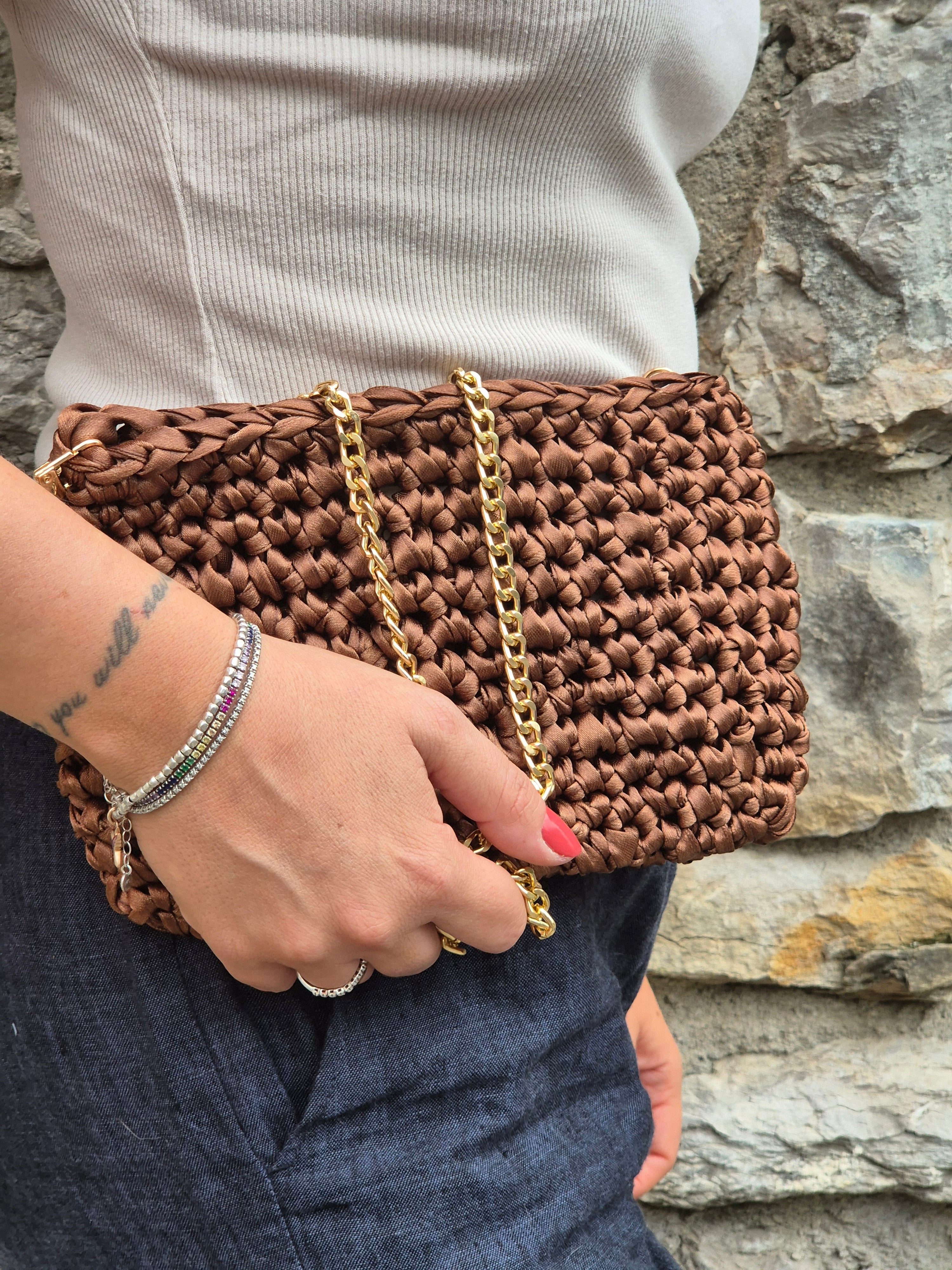 Borsa ELISA - marrone caffè