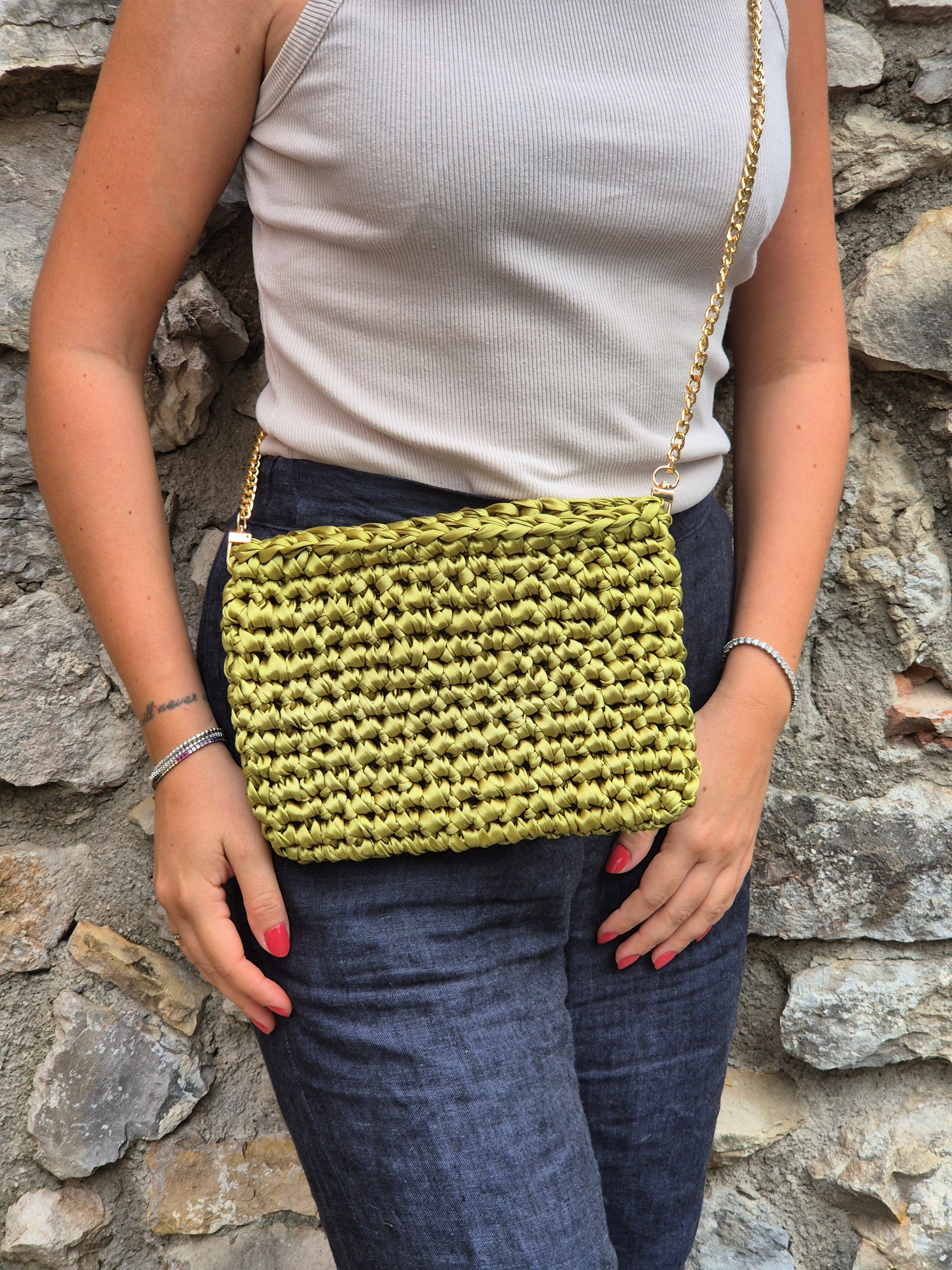 Borsa ELISA - verde pistacchio