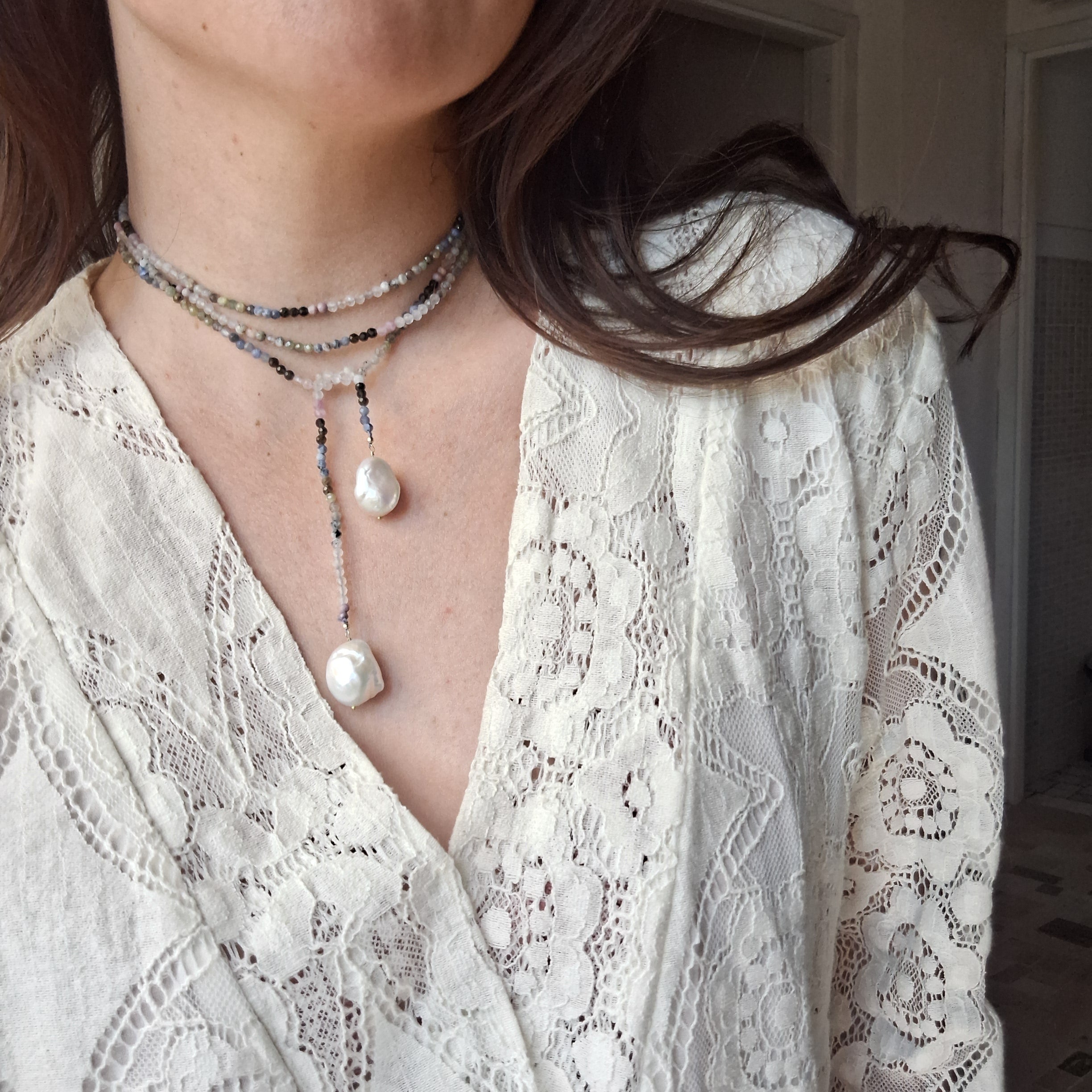 Le Caravattine - Multicolor con Perle Bianche versione 3