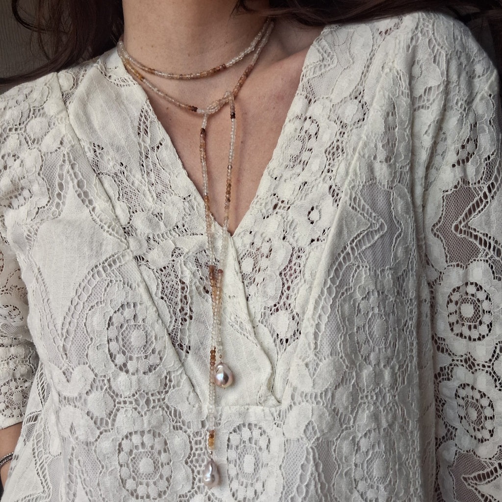Le Caravattine - Multicolor con Perle Rosa versione 1