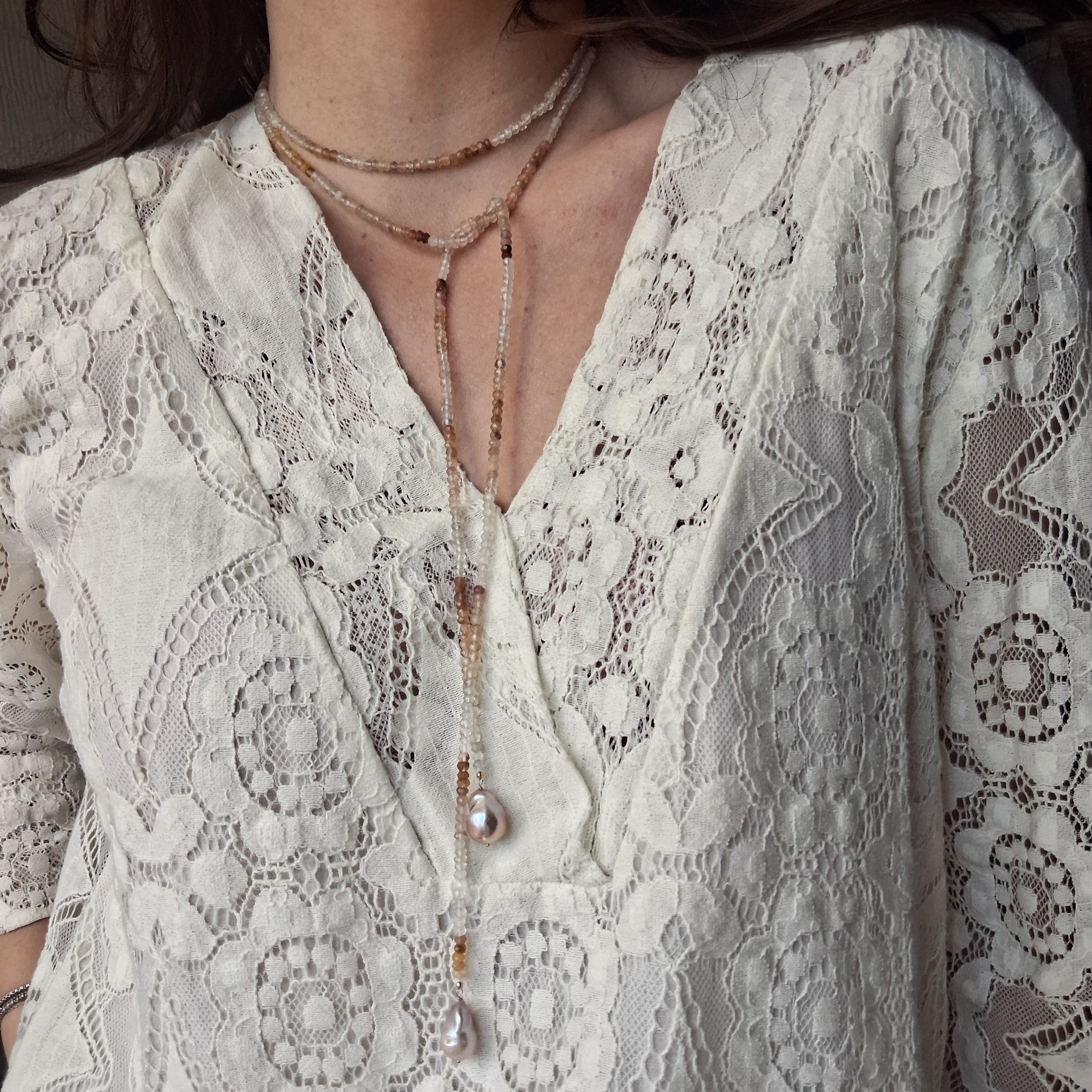 Le Caravattine - Multicolor con Perle Rosa versione 1