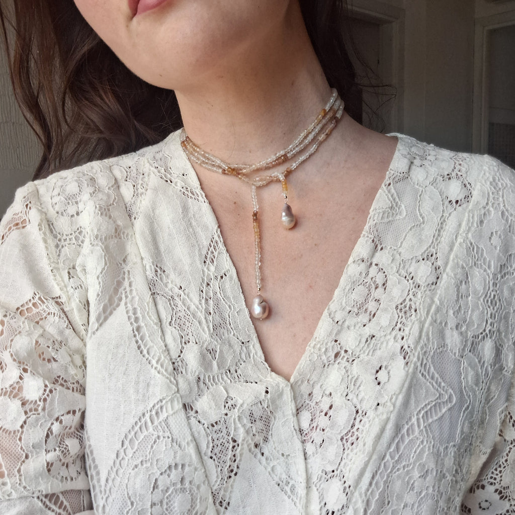 Le Caravattine - Multicolor con Perle Rosa versione 1