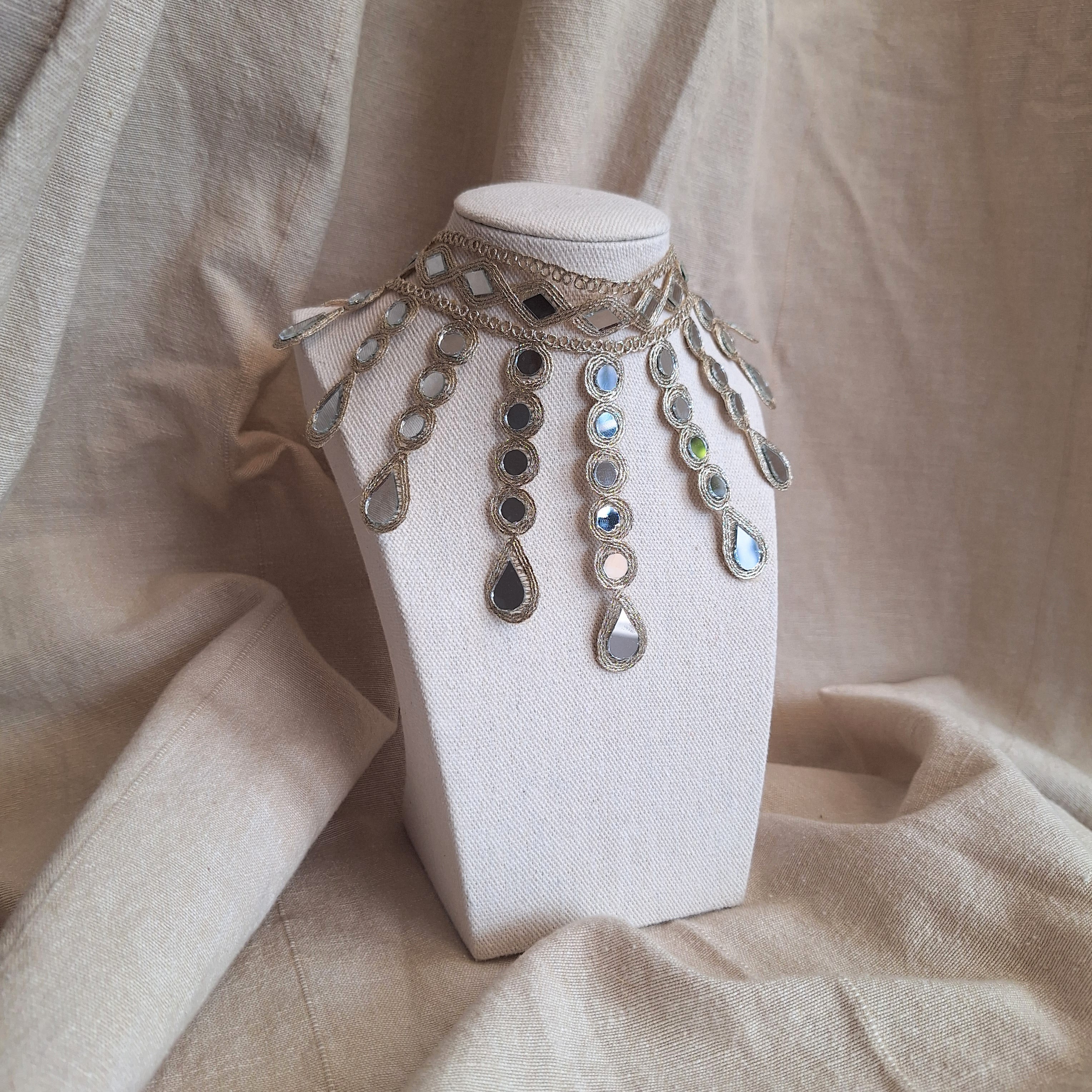 Collana Cascata di Luce - oro chiaro