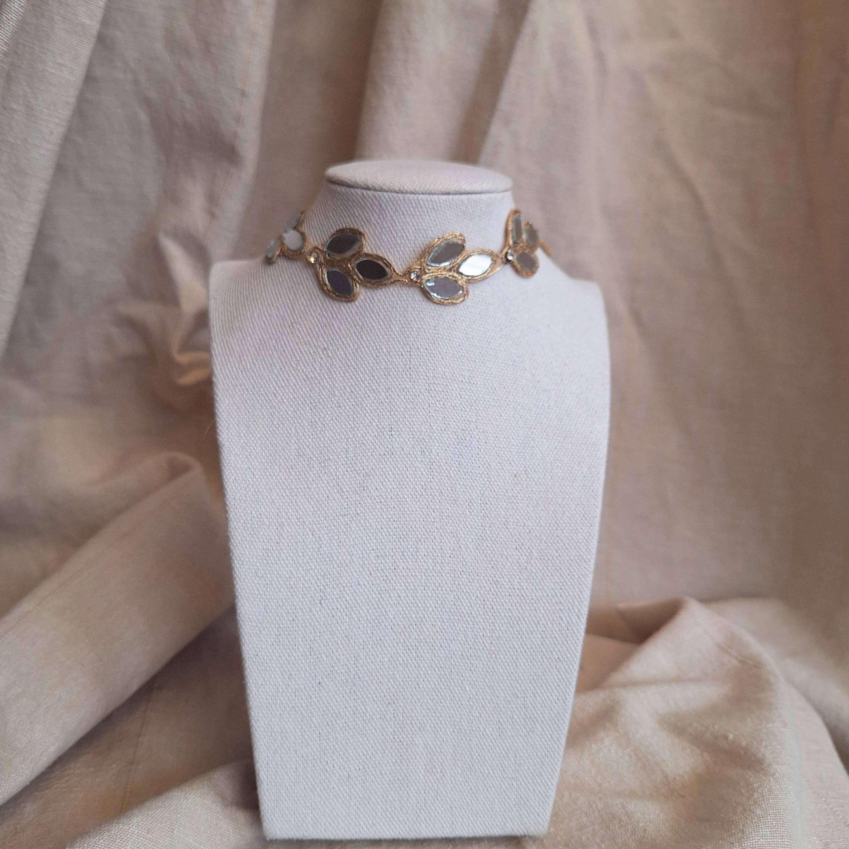 Collana Foglie di Ulivo - oro chiaro