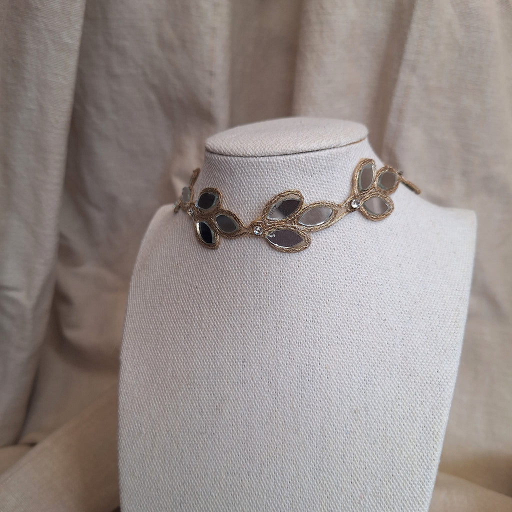 Collana Foglie di Ulivo - oro chiaro