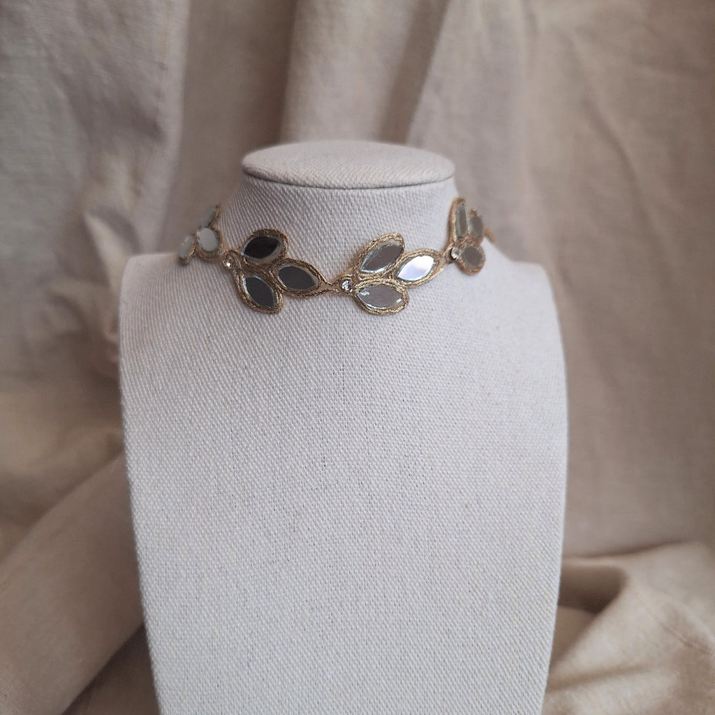Collana Foglie di Ulivo - oro chiaro
