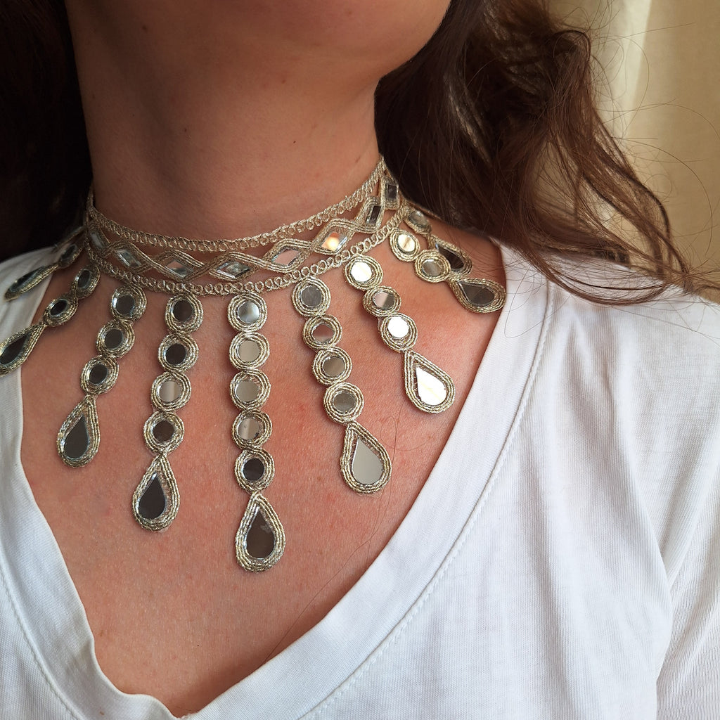 Collana Cascata di Luce - oro chiaro