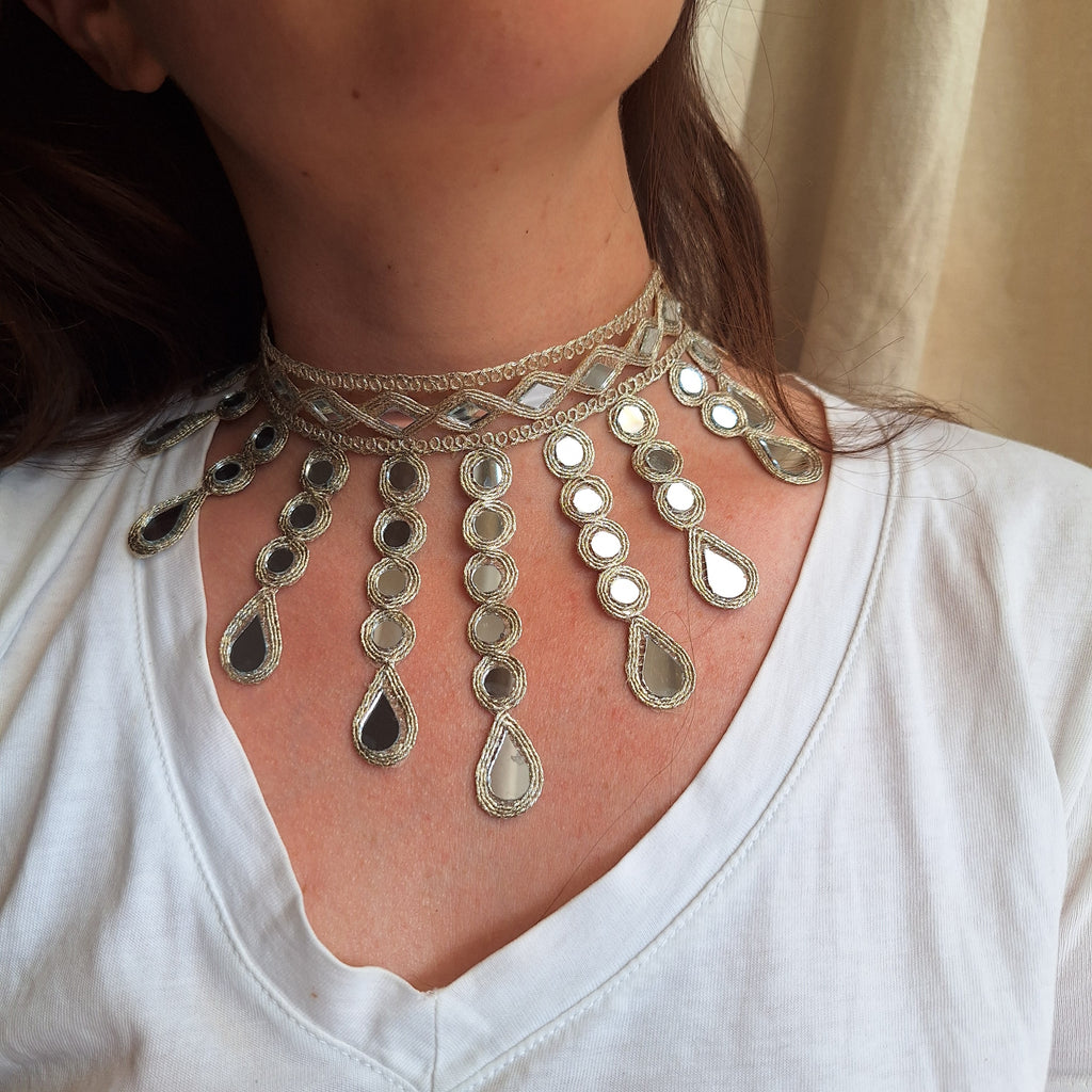 Collana Cascata di Luce - oro chiaro