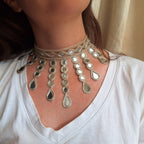 Collana Cascata di Luce - oro chiaro