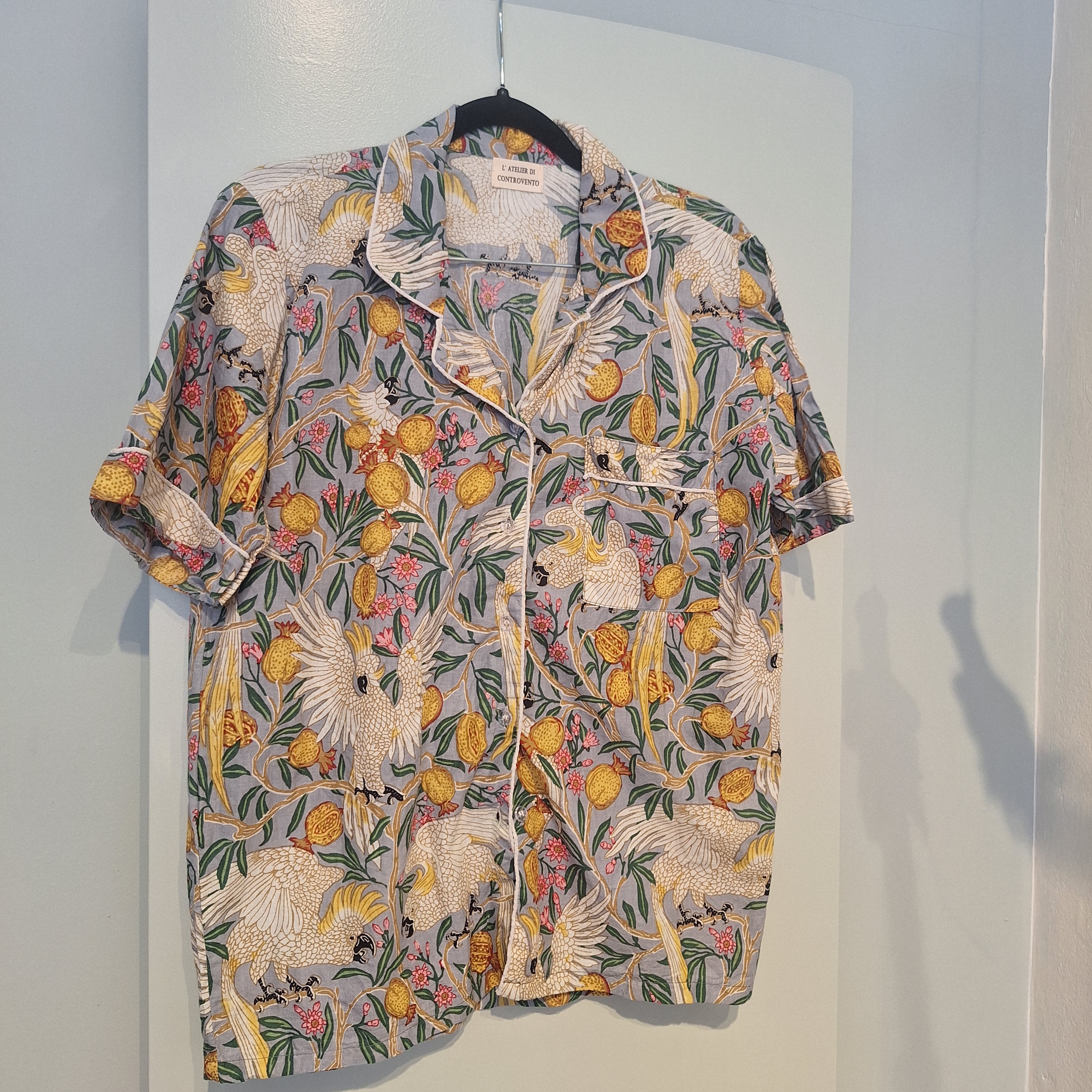 Camicia - Flora e fauna azzurra