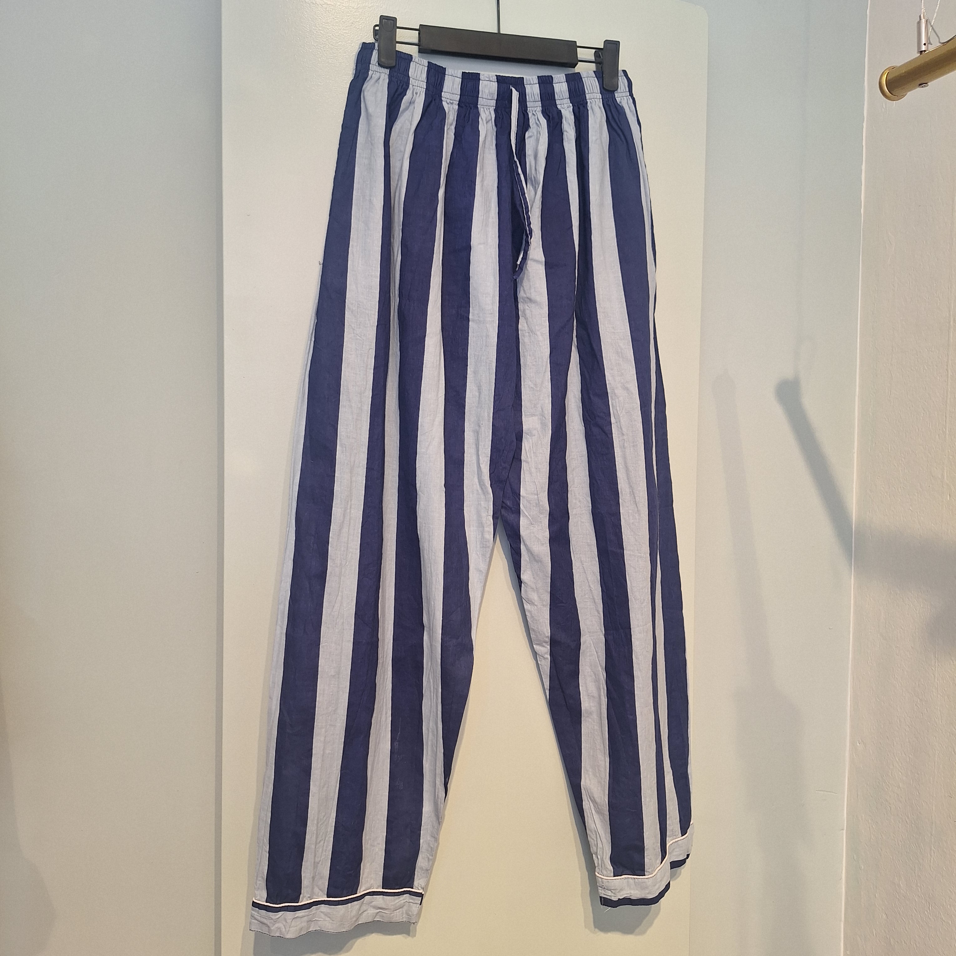 Pantalone - Righe azzurro e blu