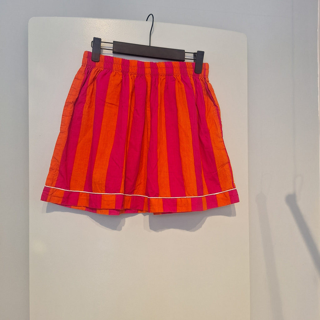 Shorts - Righe arancioni e fucsia