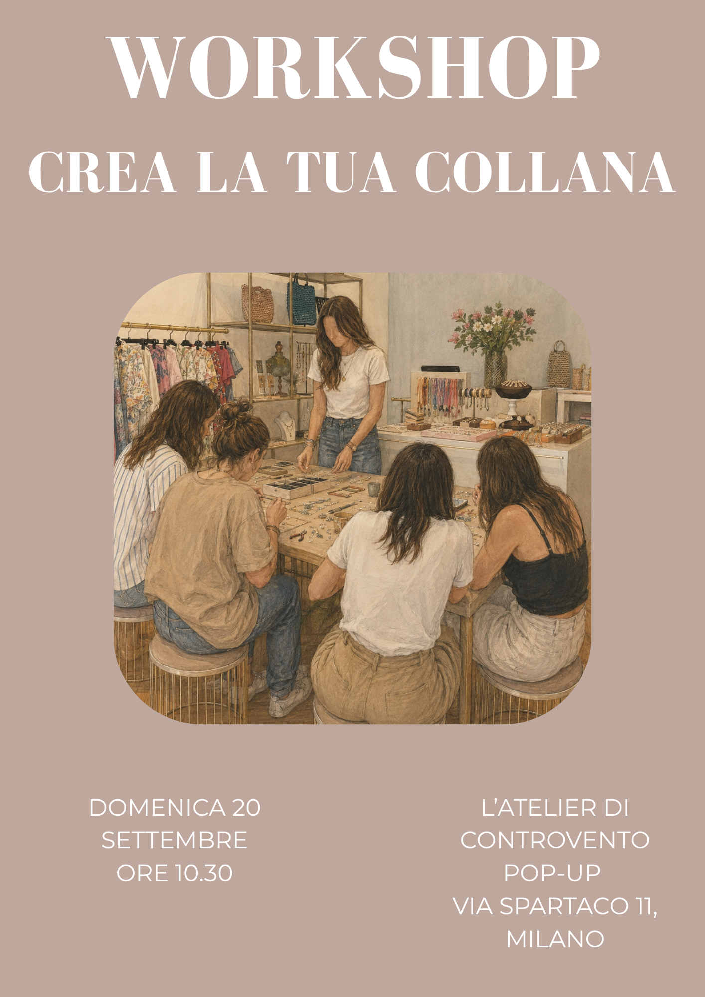 WORKSHOP: crea la tua collana 20/09