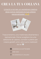 WORKSHOP: crea la tua collana 20/09
