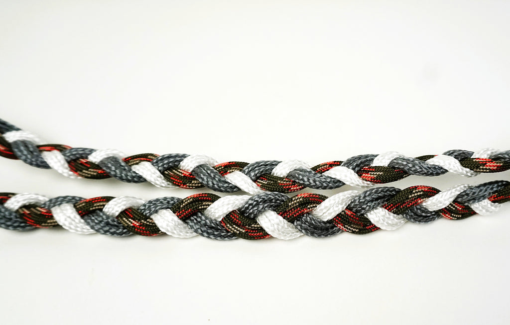 Guinzaglio per amici a 4 zampe taglia medio/piccola - bianco, grigio e verde