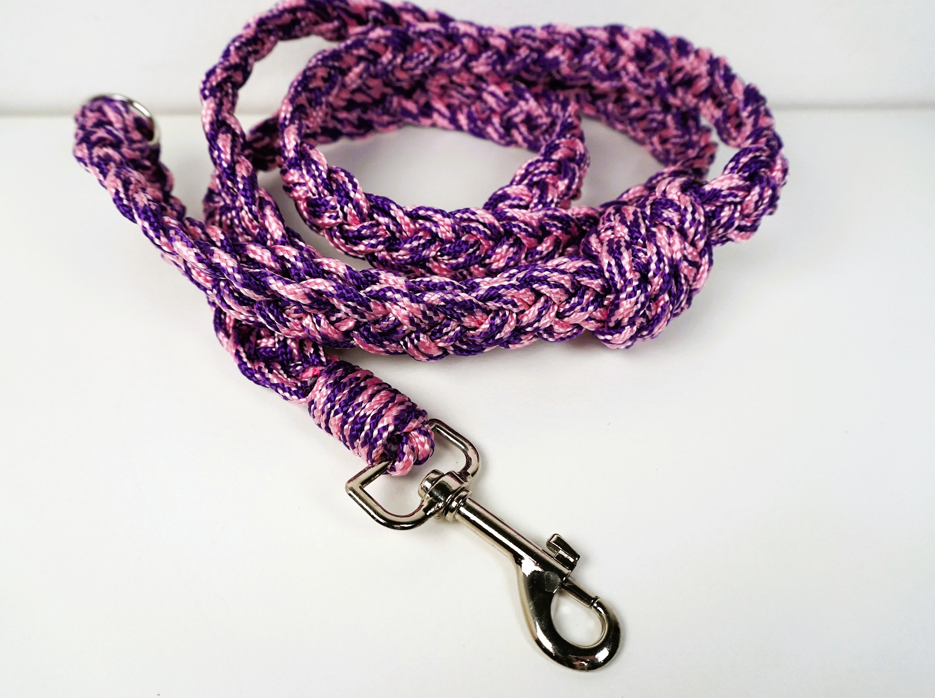 Guinzaglio per amici a 4 zampe taglia medio/grande - rosa e viola variegato