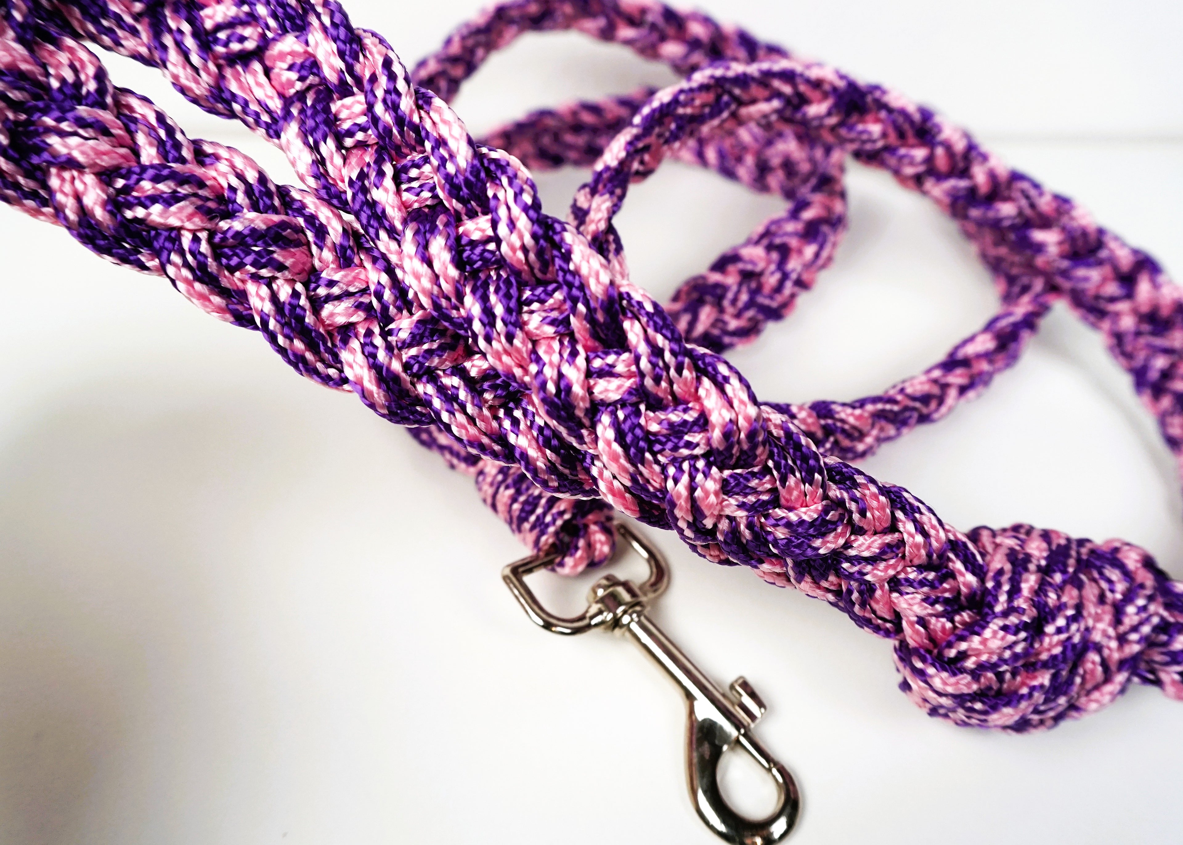 Guinzaglio per amici a 4 zampe taglia medio/grande - rosa e viola variegato