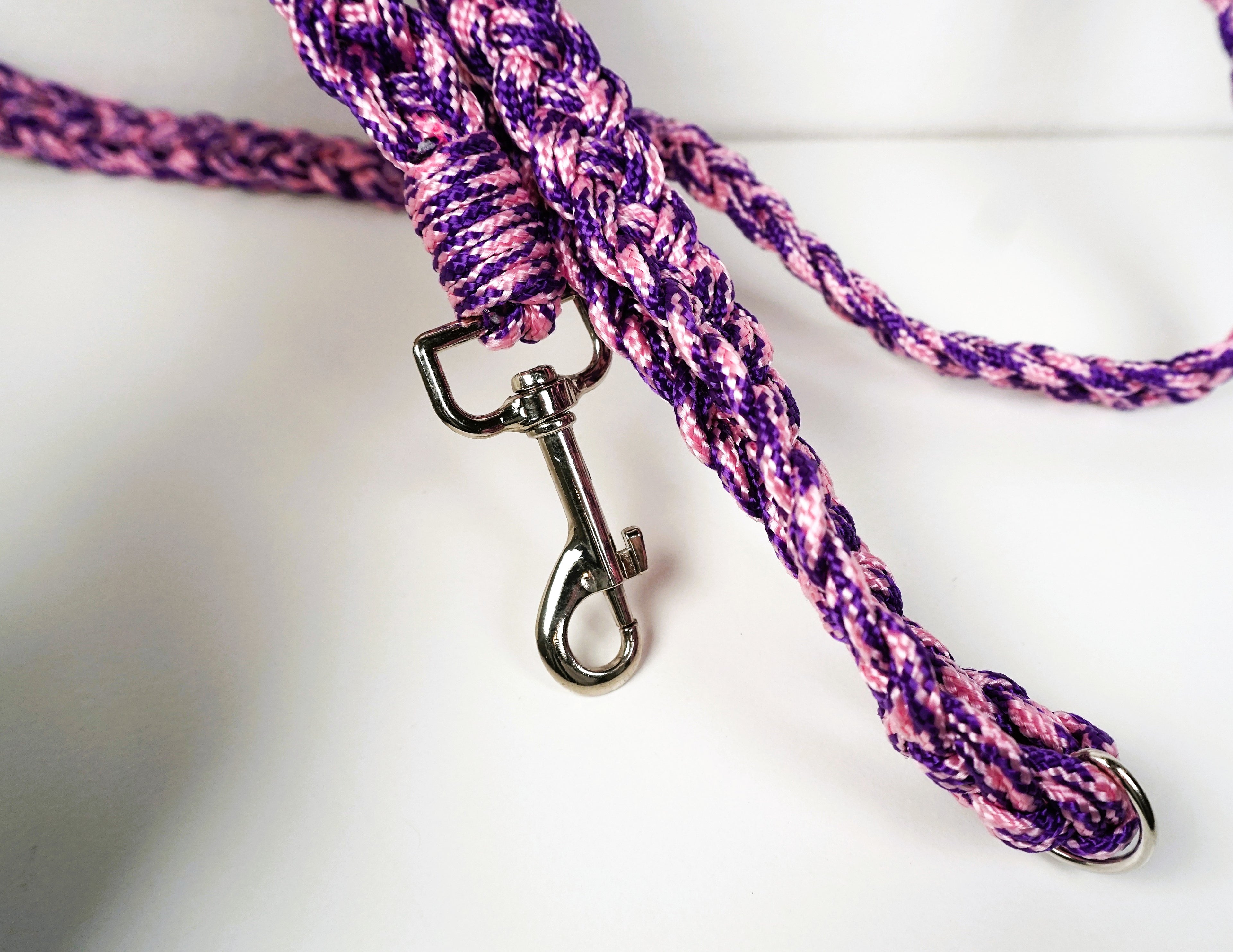 Guinzaglio per amici a 4 zampe taglia medio/grande - rosa e viola variegato