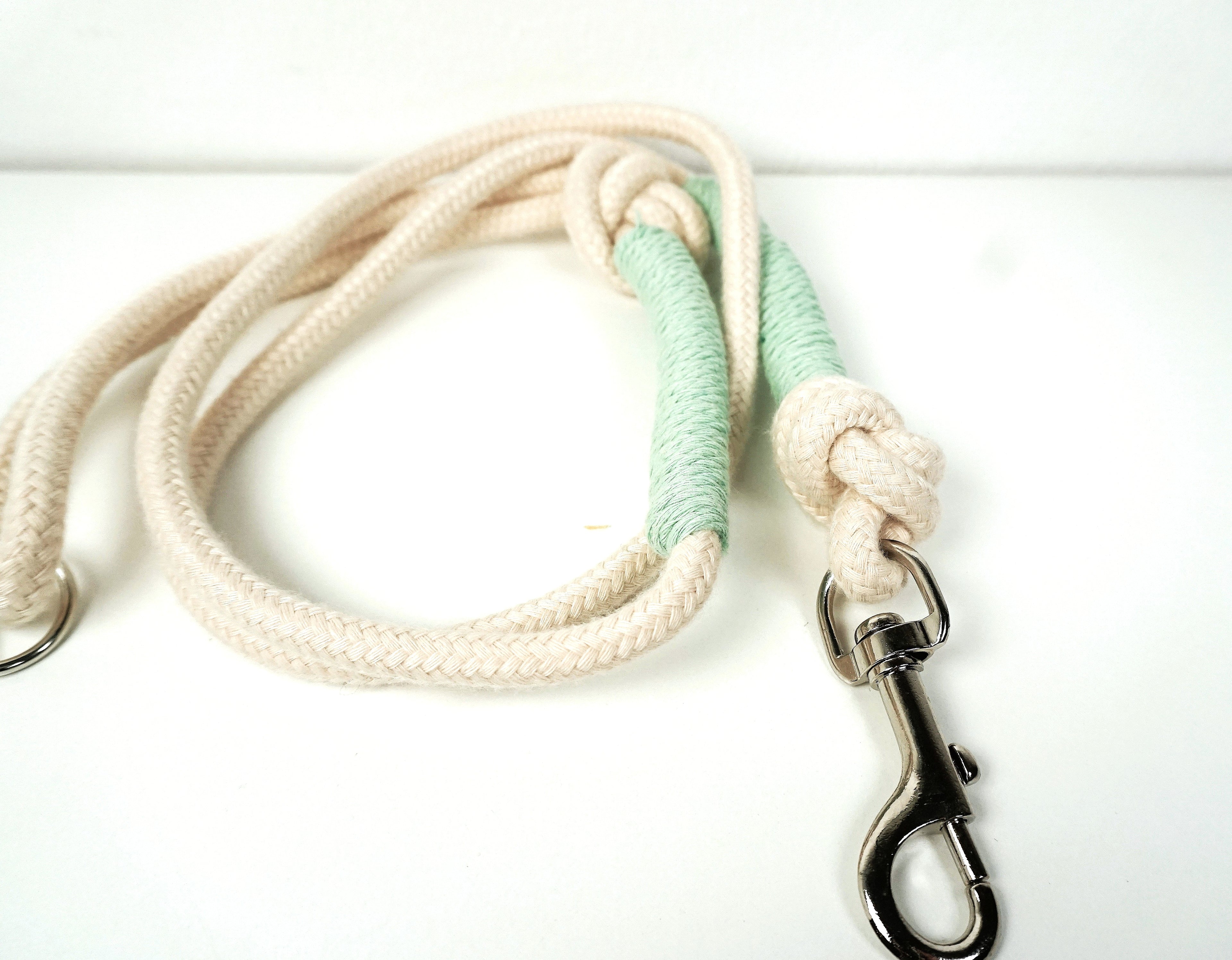 Guinzaglio per amici a 4 zampe taglia medio/grande - corda e verde