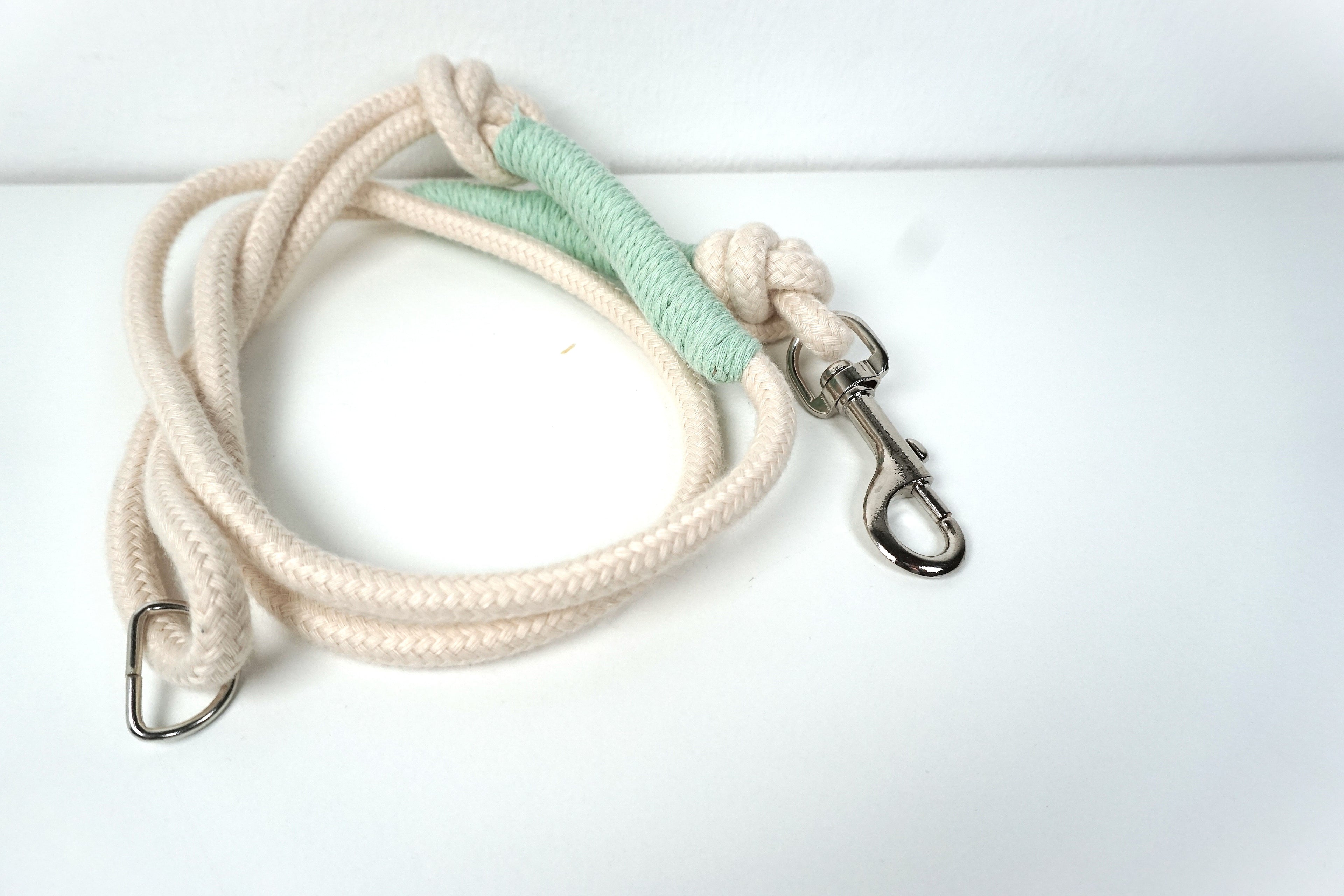 Guinzaglio per amici a 4 zampe taglia medio/grande - corda e verde