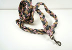 Guinzaglio per amici a 4 zampe taglia medio/piccola - rosa, grigio e beige