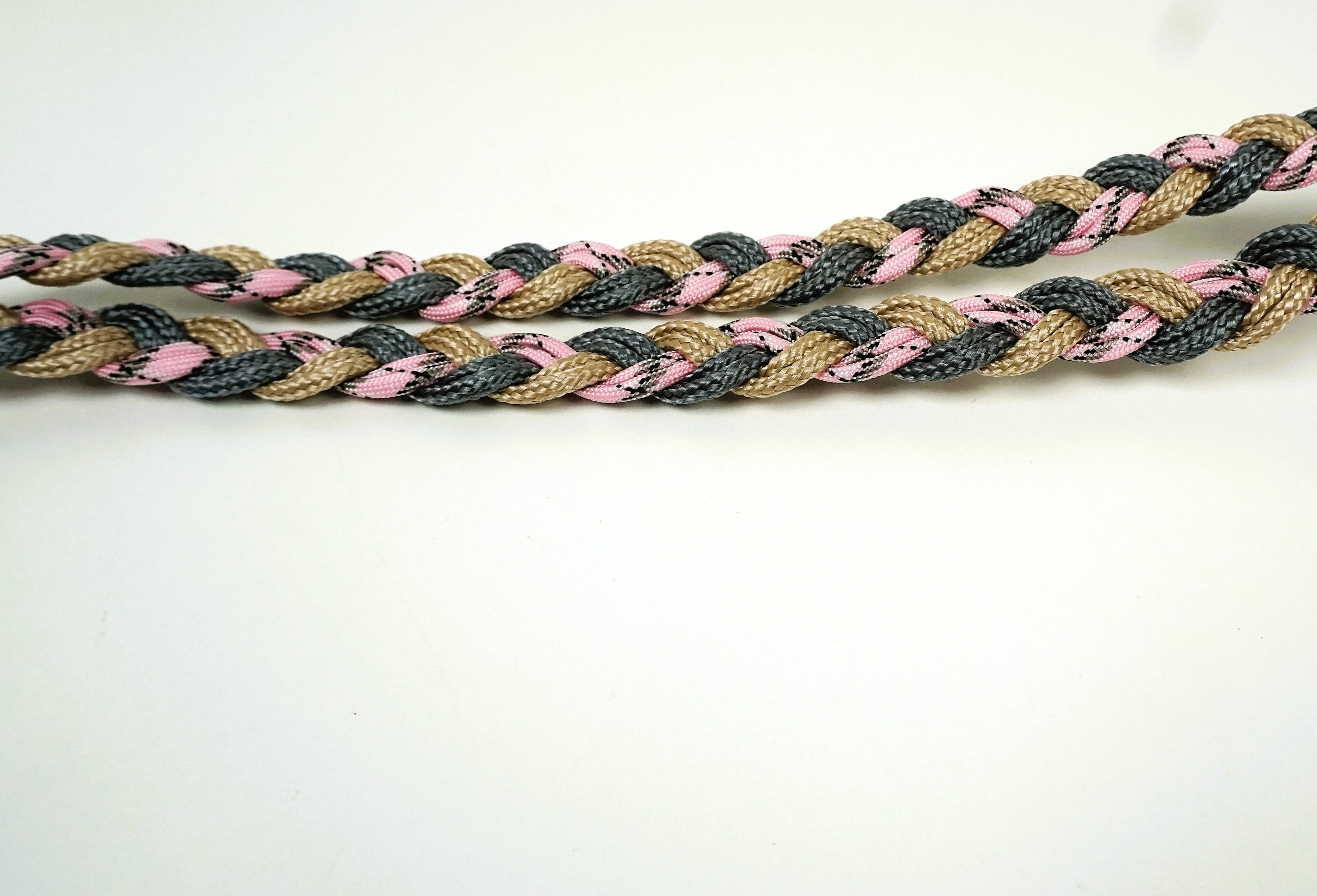 Guinzaglio per amici a 4 zampe taglia medio/piccola - rosa, grigio e beige