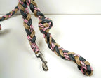 Guinzaglio per amici a 4 zampe taglia medio/piccola - rosa, grigio e beige