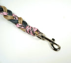 Guinzaglio per amici a 4 zampe taglia medio/piccola - rosa, grigio e beige